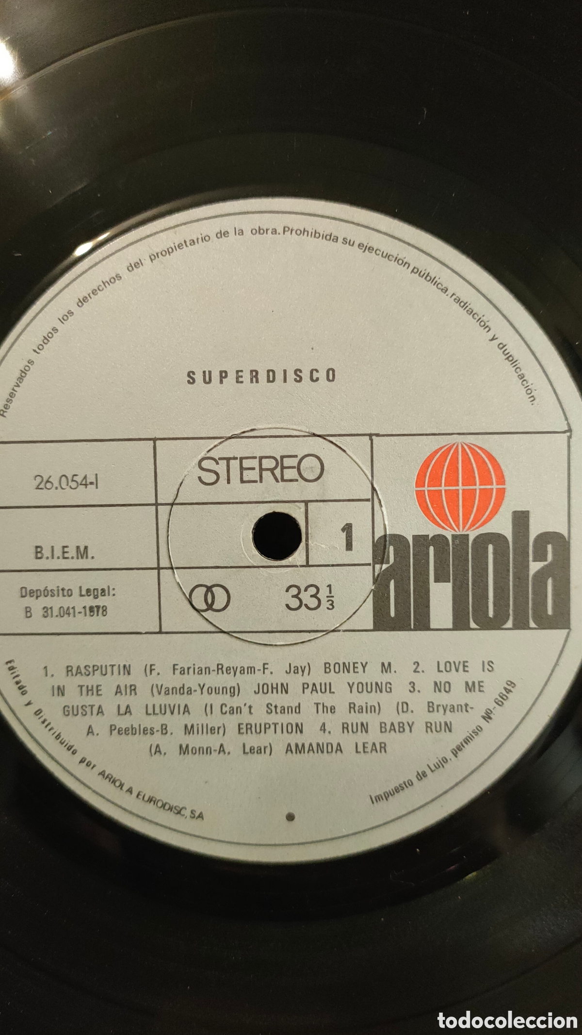 Discos de vinilo: Superdisco - Ariola ..1978 original Spain.. LP disco de vinilo - Foto 3
