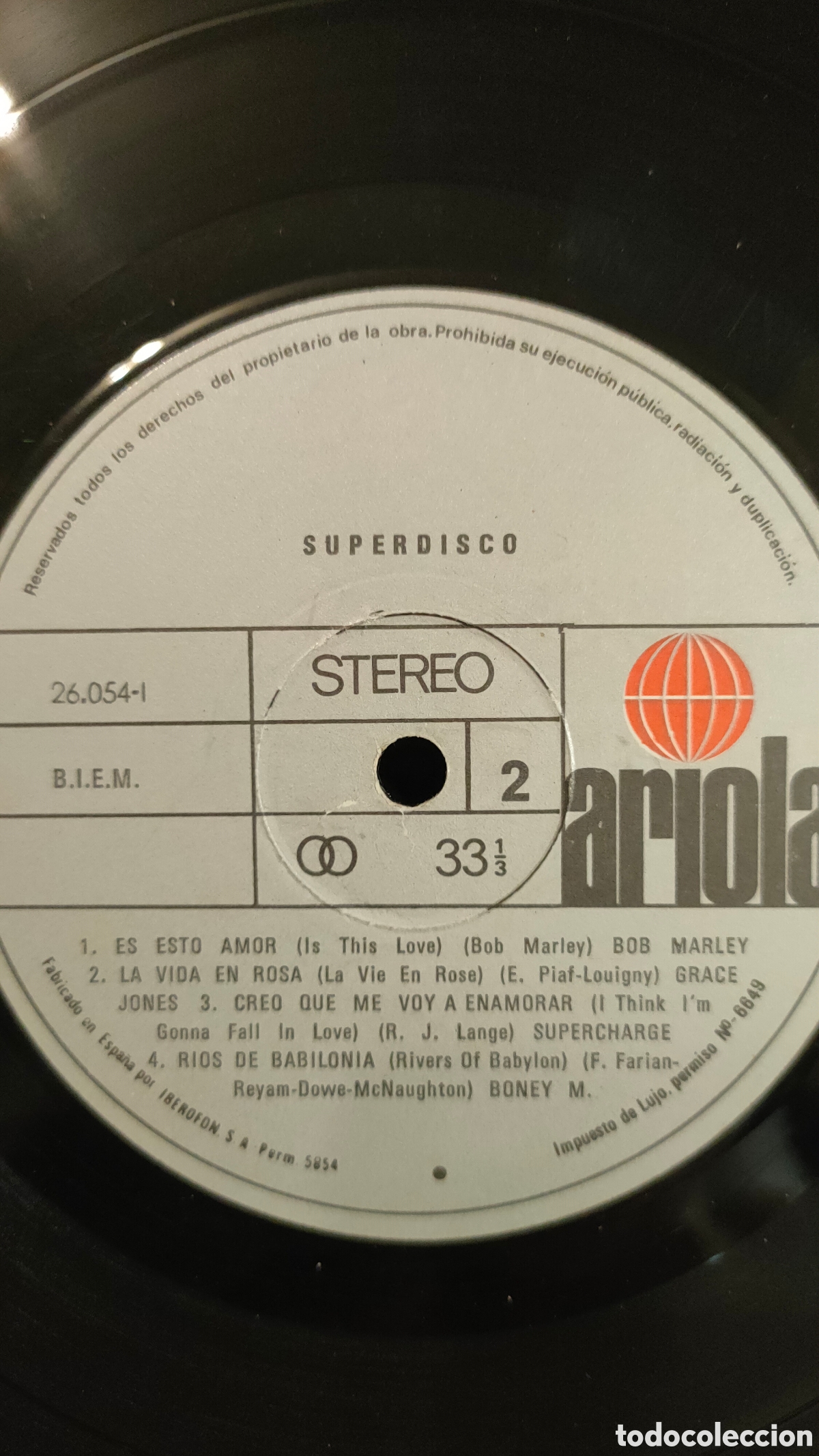 Discos de vinilo: Superdisco - Ariola ..1978 original Spain.. LP disco de vinilo - Foto 4