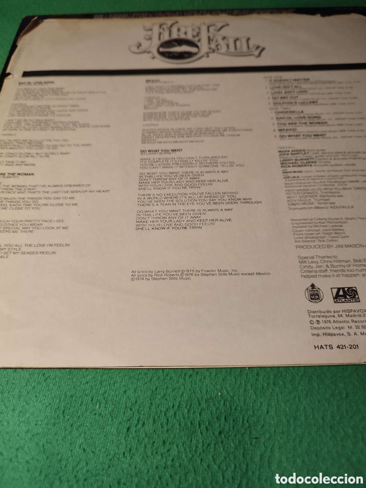 Discos de vinilo: Firefall - Same vinilo lp - Foto 2
