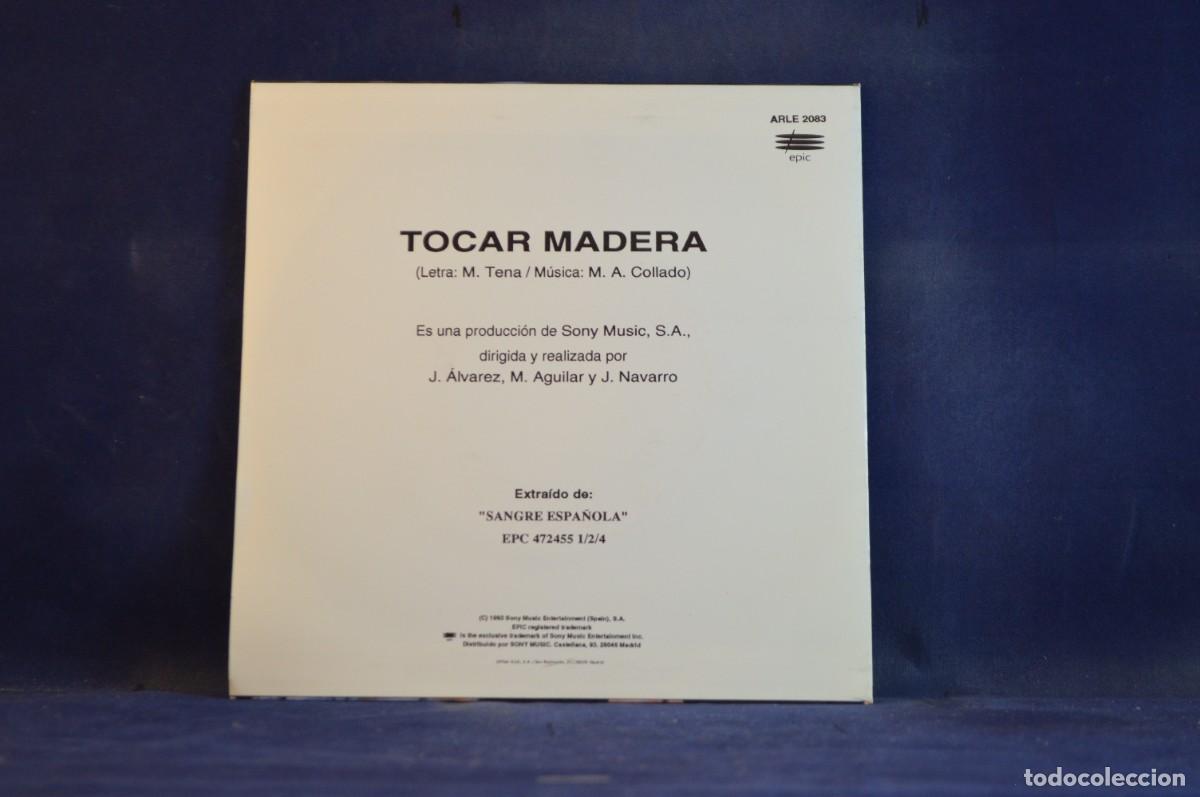 Discos de vinilo: MANOLO TENA &ndash; TOCAR MADERA - SINGLE PROMO - Foto 2