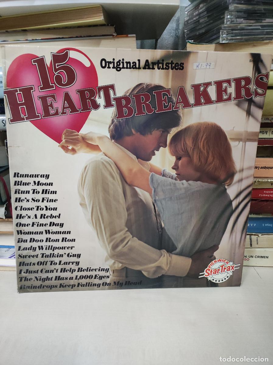 Discos de vinilo: 15 HEART BREAKERS ORIGINAL ARTISTES - Foto 1
