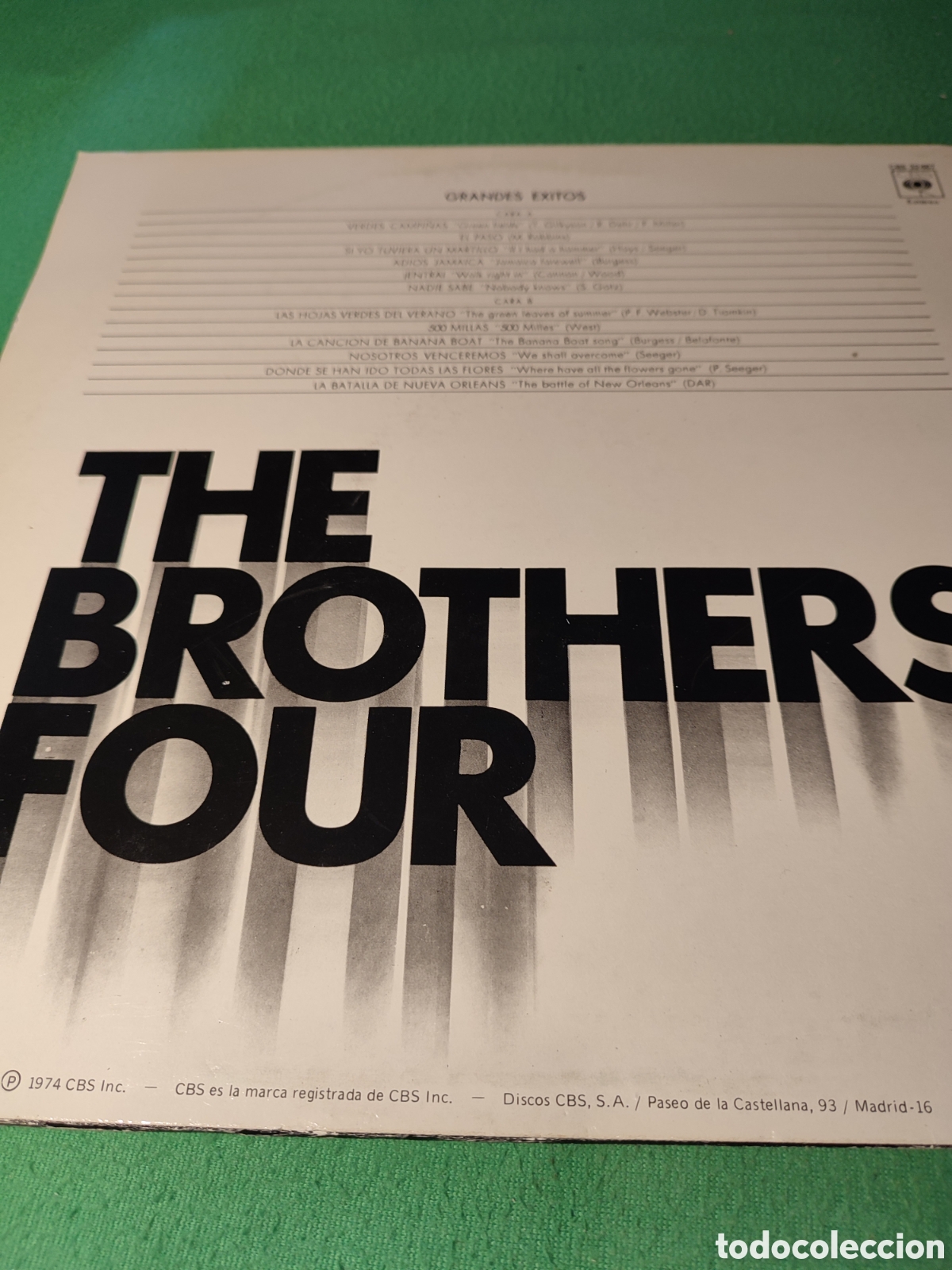 Discos de vinilo: The Brothers Four - Grandes &eacute;xitos - Foto 2