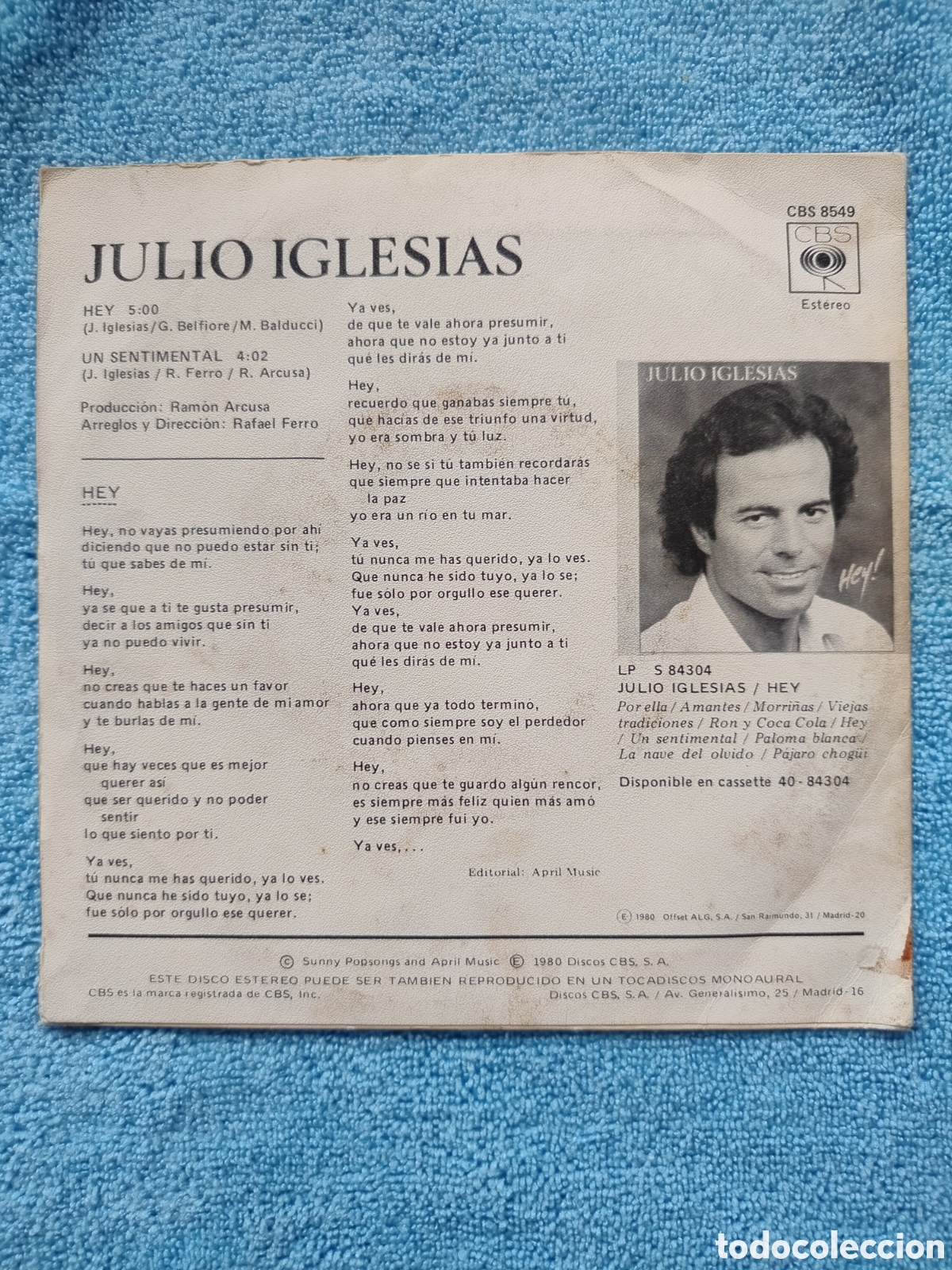 Discos de vinilo: Single Julio Iglesias - Foto 2