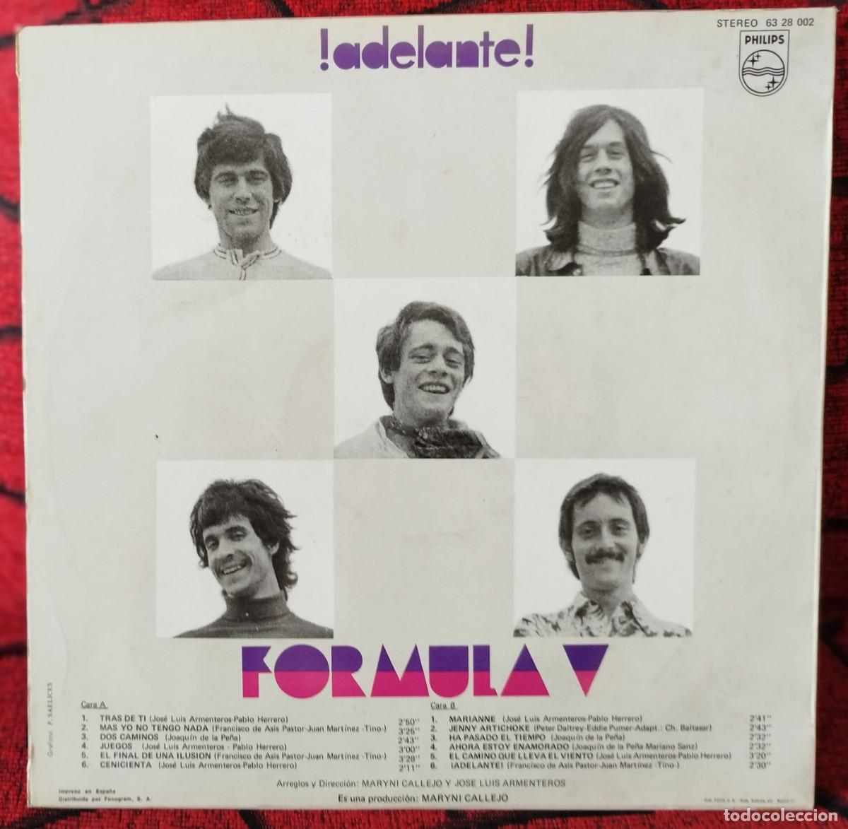Discos de vinilo: FORMULA V ** &iexcl;Adelante! ** VINILO LP ORIGINAL 1970 - Foto 2