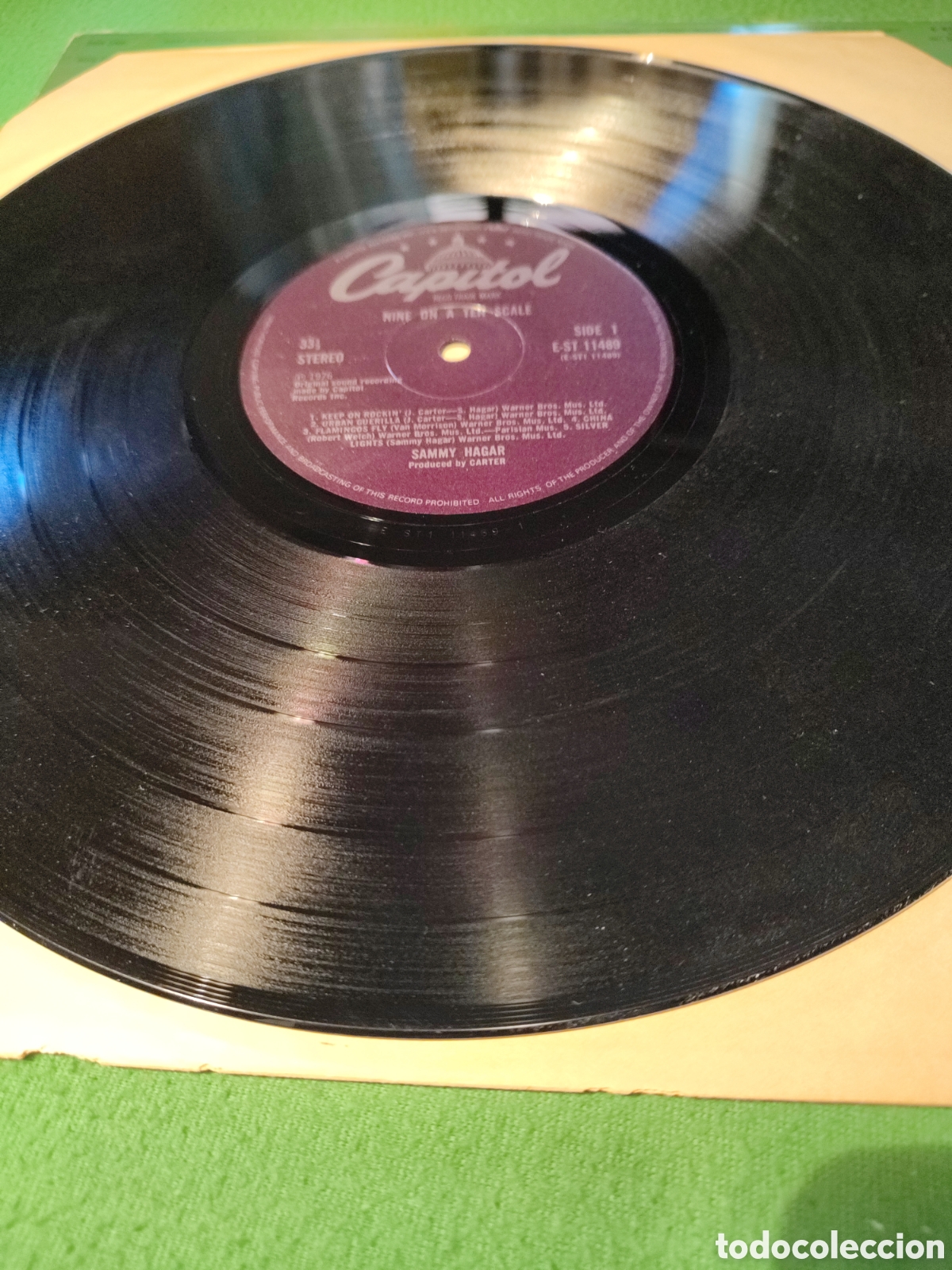 Discos de vinilo: Sammy Hagar - Nine on a ten scale - Foto 3