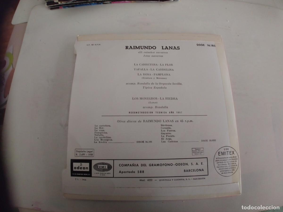 Discos de vinilo: RAIMUNDO LANAS-EP LA CARRETERA LA FLOR +3 - Foto 2