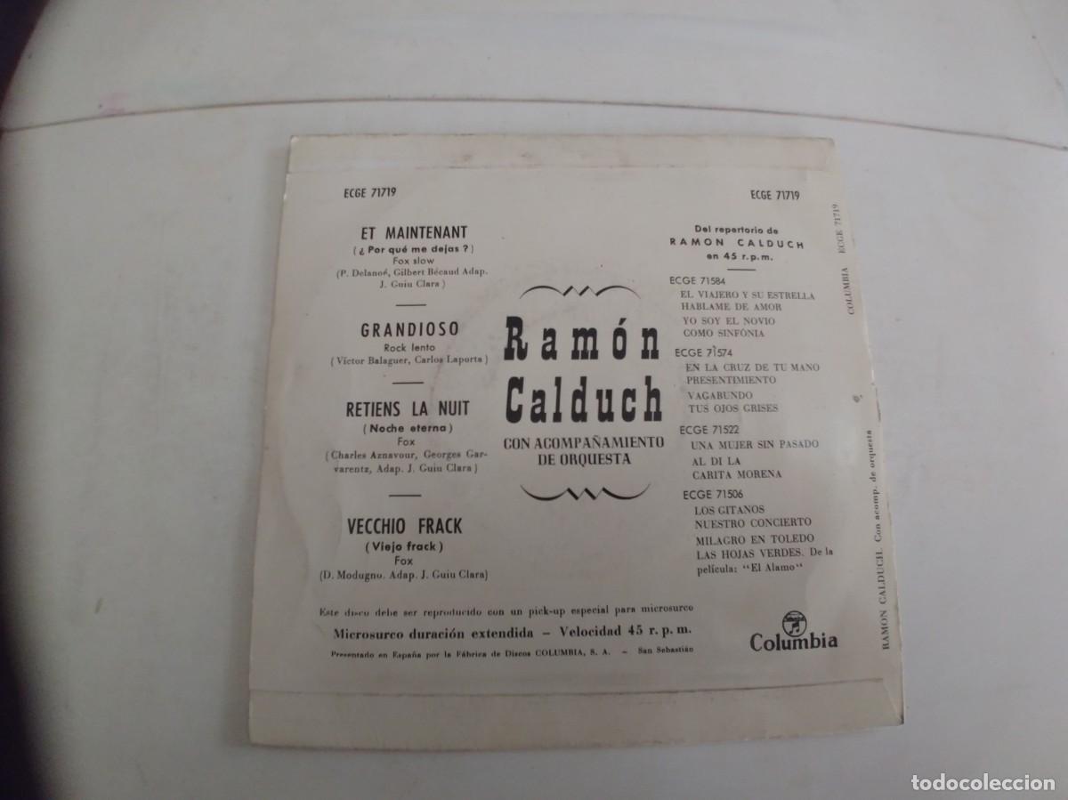 Discos de vinilo: RAMON CALDUCH-EP ET MAINTENANT +3 - Foto 2