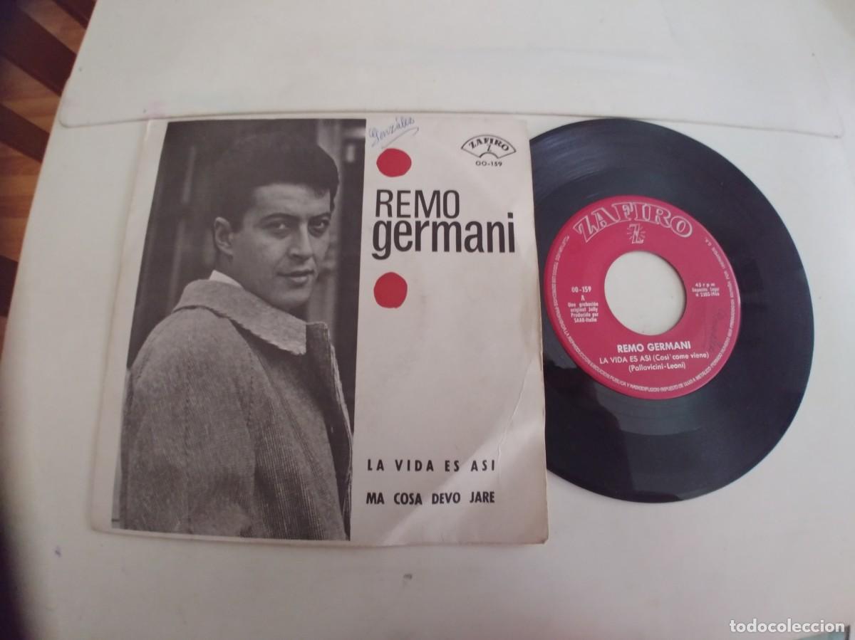 Discos de vinilo: REMO GERMANI-SINGLE LA VIDA ES ASI - Foto 1