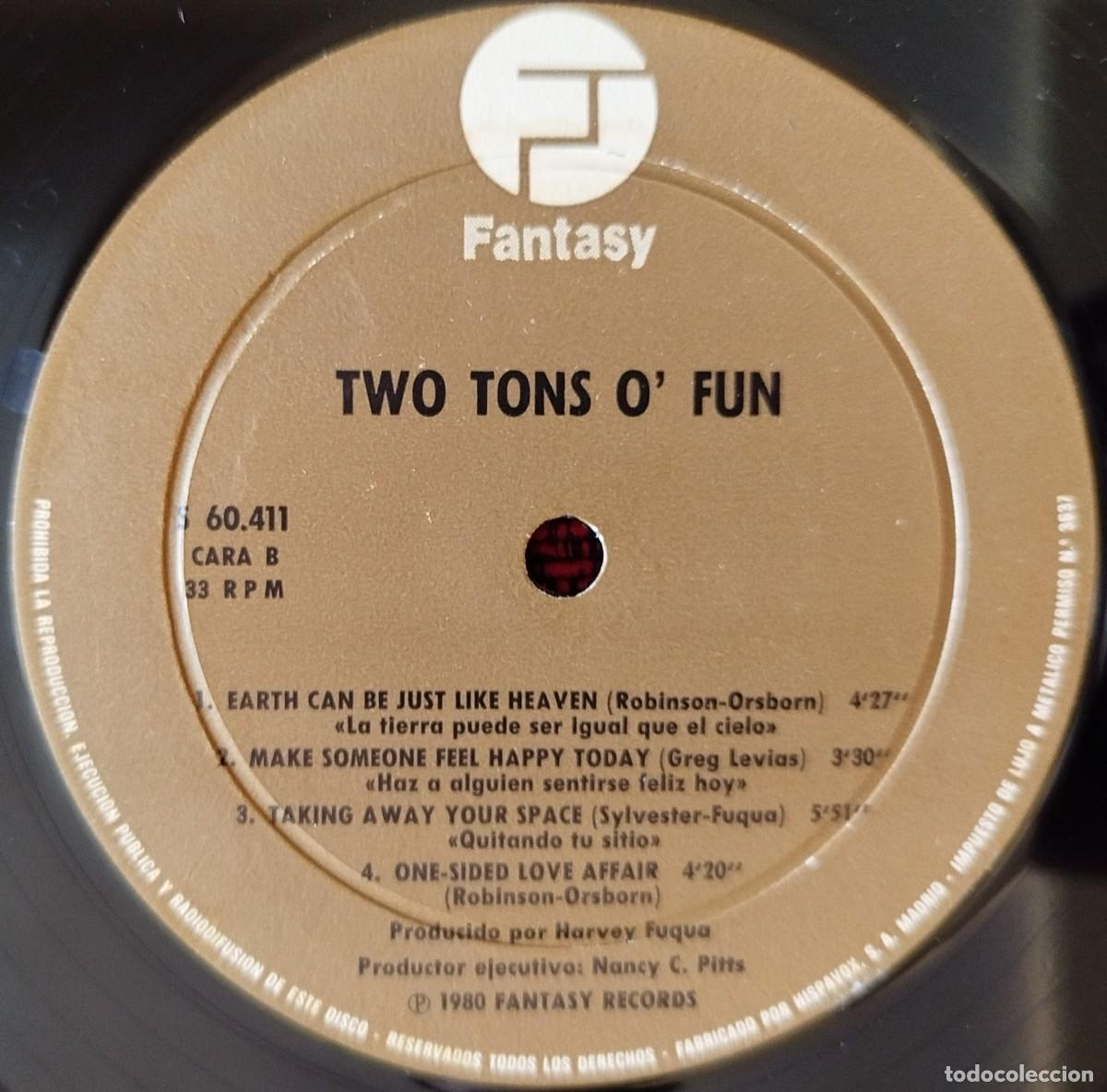 Discos de vinilo: TWO TONS OFUN ** Two Tons O Fun ** VINILO LP ORIGINAL 1980 - Foto 4