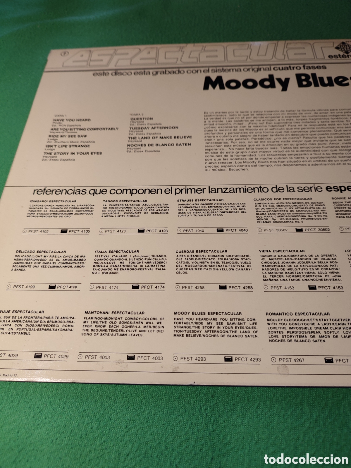Discos de vinilo: Werner M&uuml;ller - Moody Blues - Foto 2