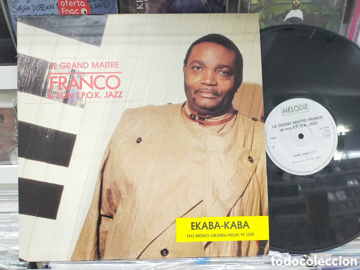 Disques de vinyle: Le grand maitre franco & son t.p.o.k. LP ekaba-kaba Francia 1987