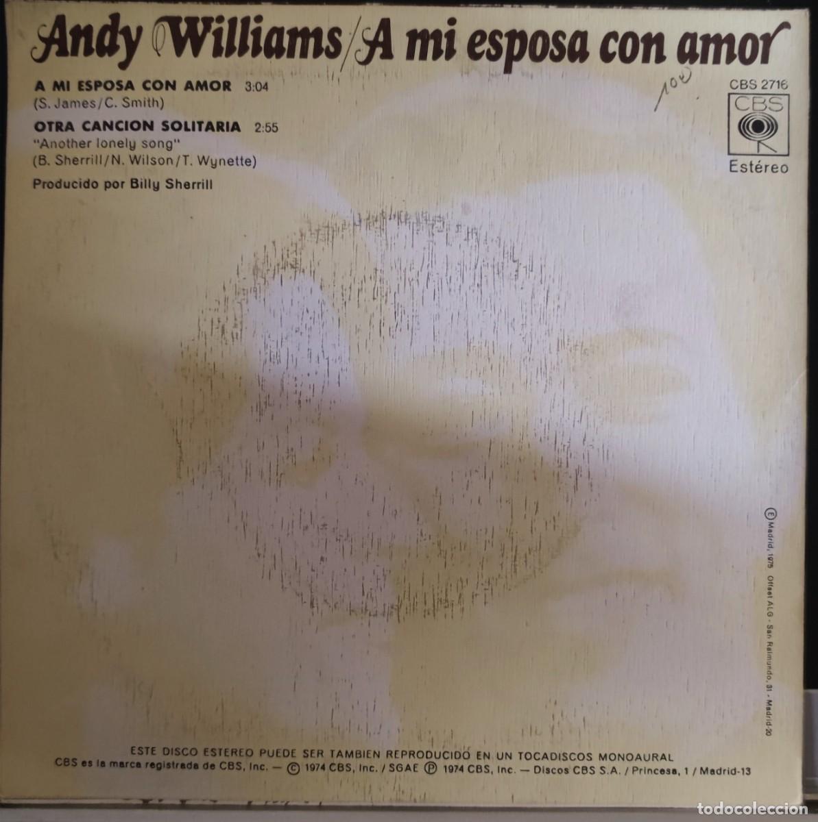 Discos de vinilo: ANDY WILLIAMS, LOTE 2 - Foto 2