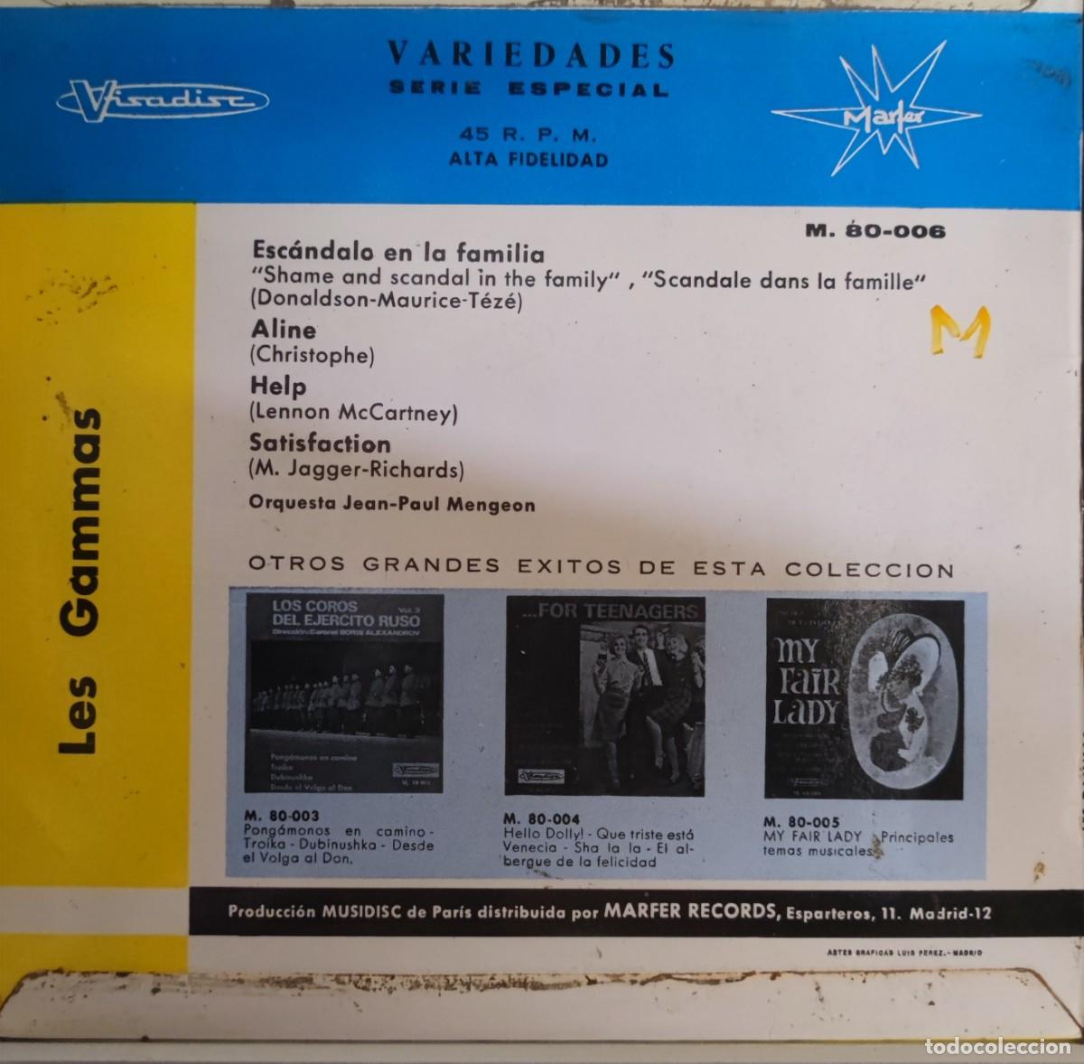 Discos de vinilo: LES GAMMES, CANTAN EXITOS - Foto 2