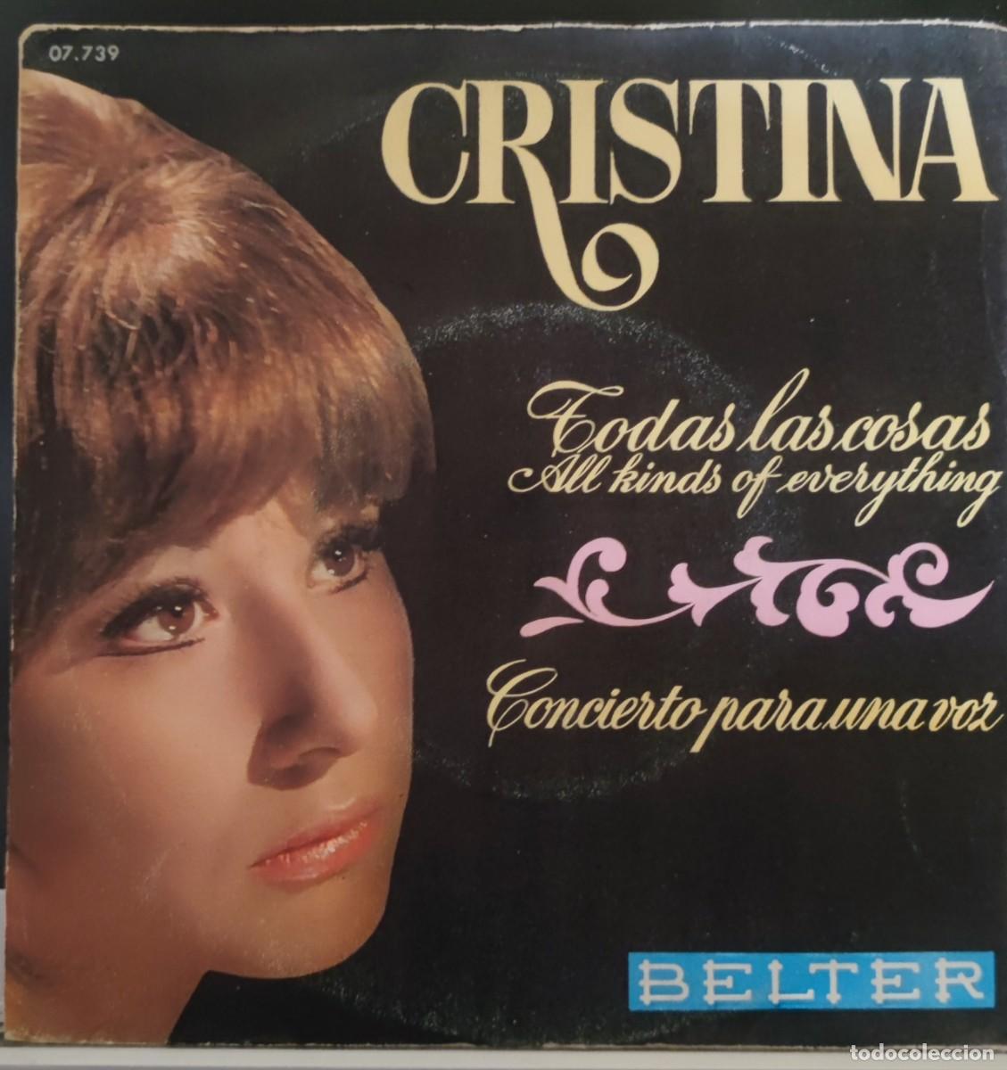 Discos de vinilo: CRISTINA - SINGLE 2 CANCIONES - Foto 1