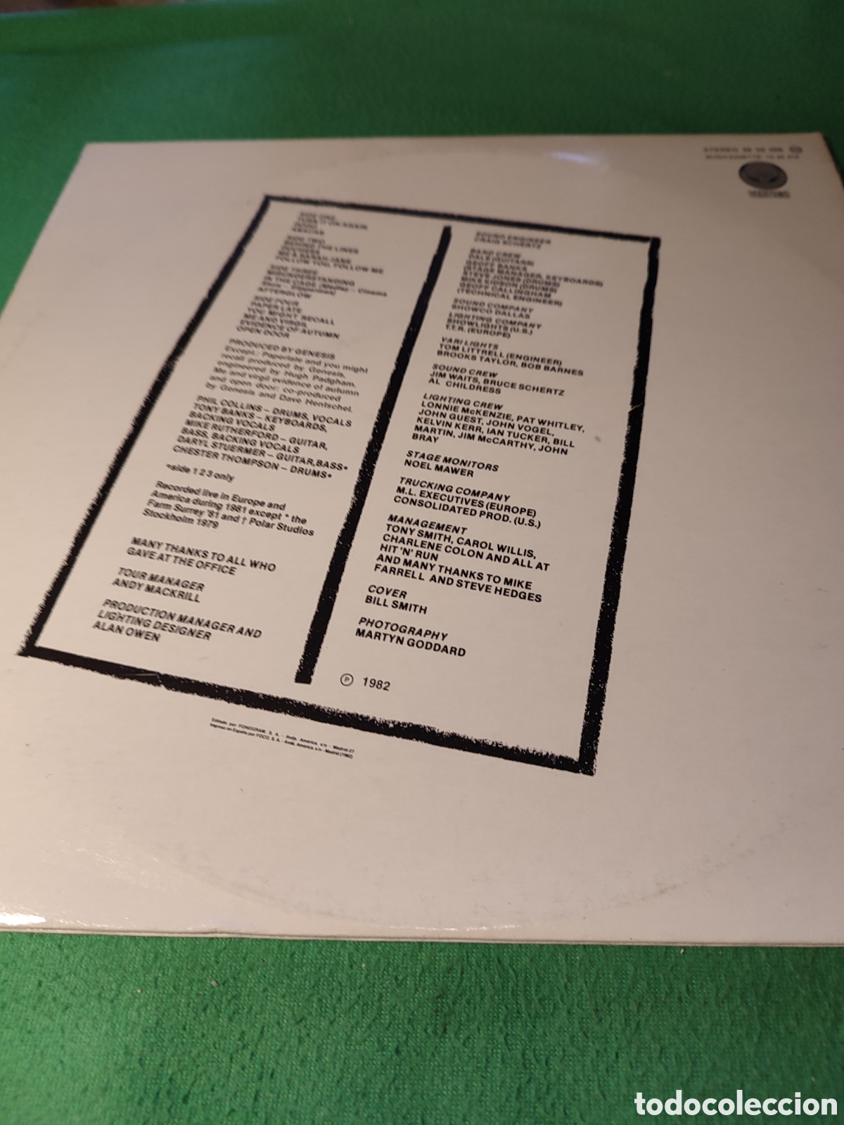 Discos de vinilo: G&eacute;nesis - Three sides Live 2 Lps - Foto 3