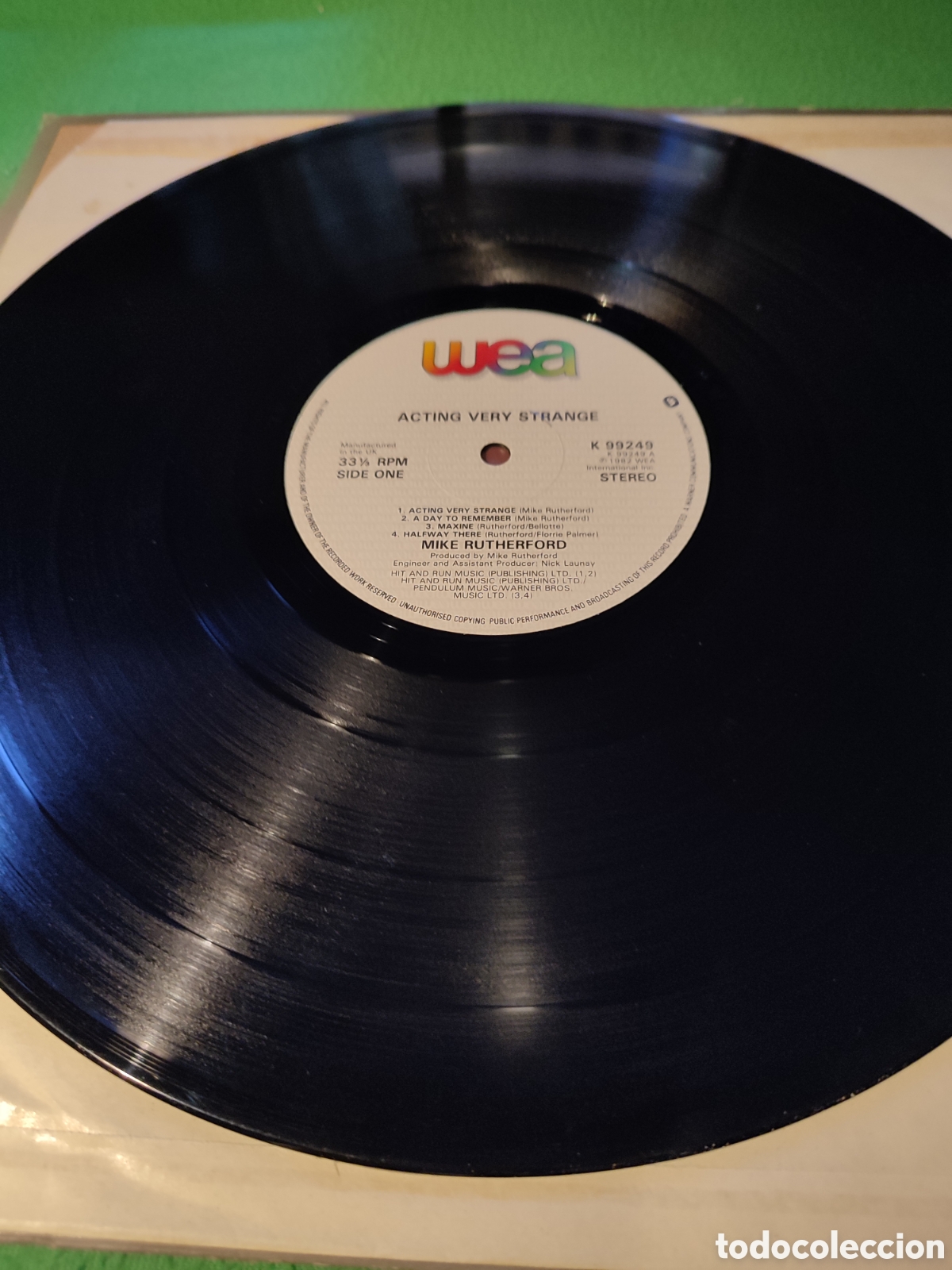 Discos de vinilo: Mike Rutherford - Acting very strange - Foto 2