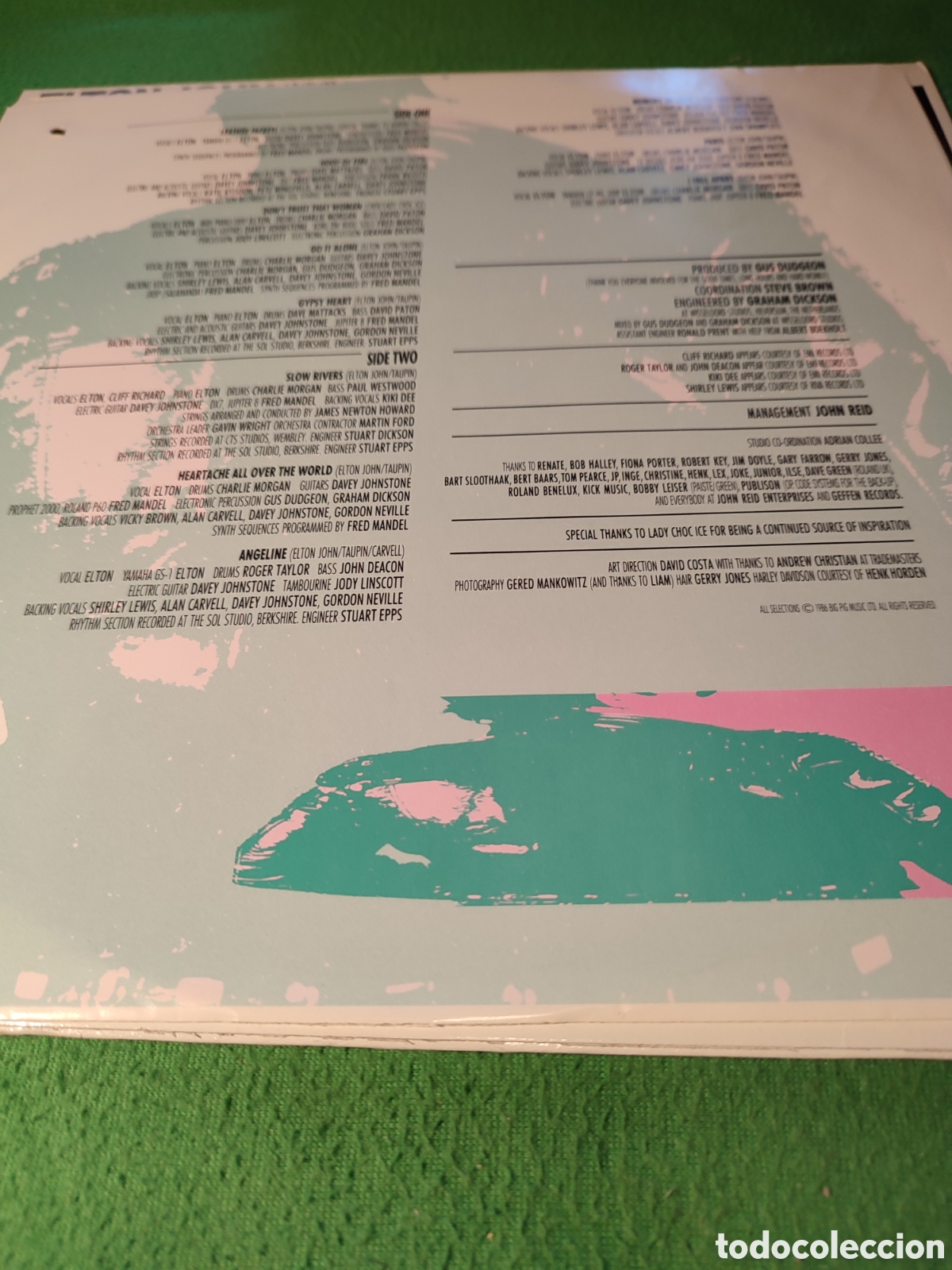 Discos de vinilo: Elton John - Leather jackets - Foto 2