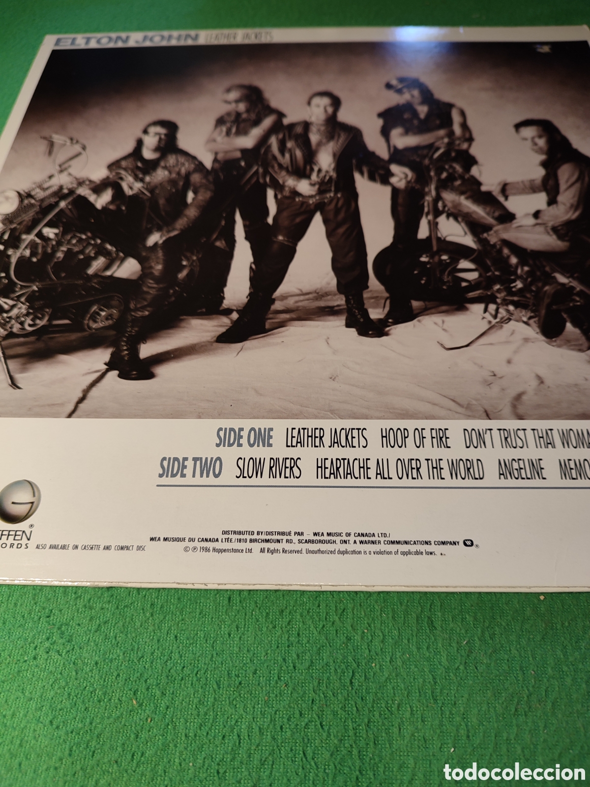 Discos de vinilo: Elton John - Leather jackets - Foto 4