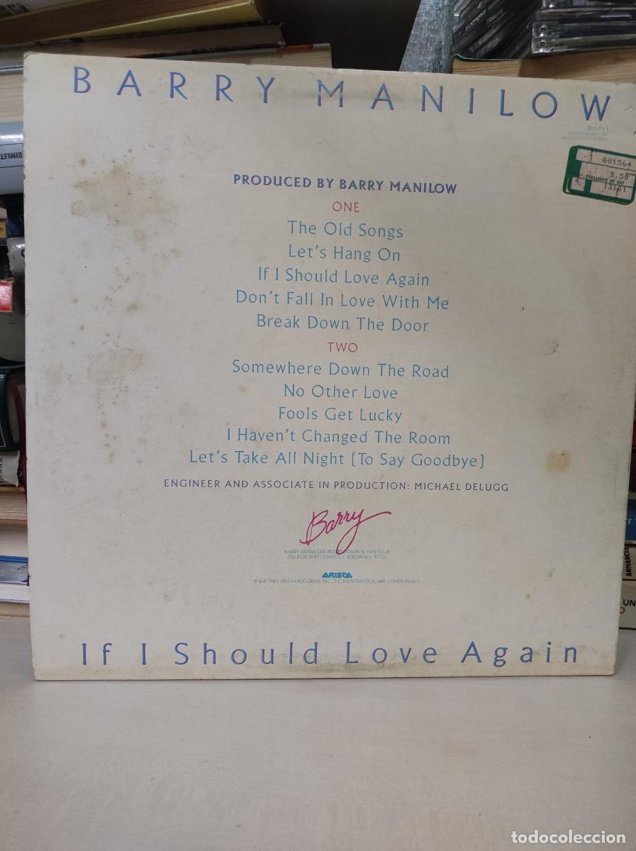 Discos de vinilo: Barry Manilow &ndash; If I Should Love Again - Foto 2
