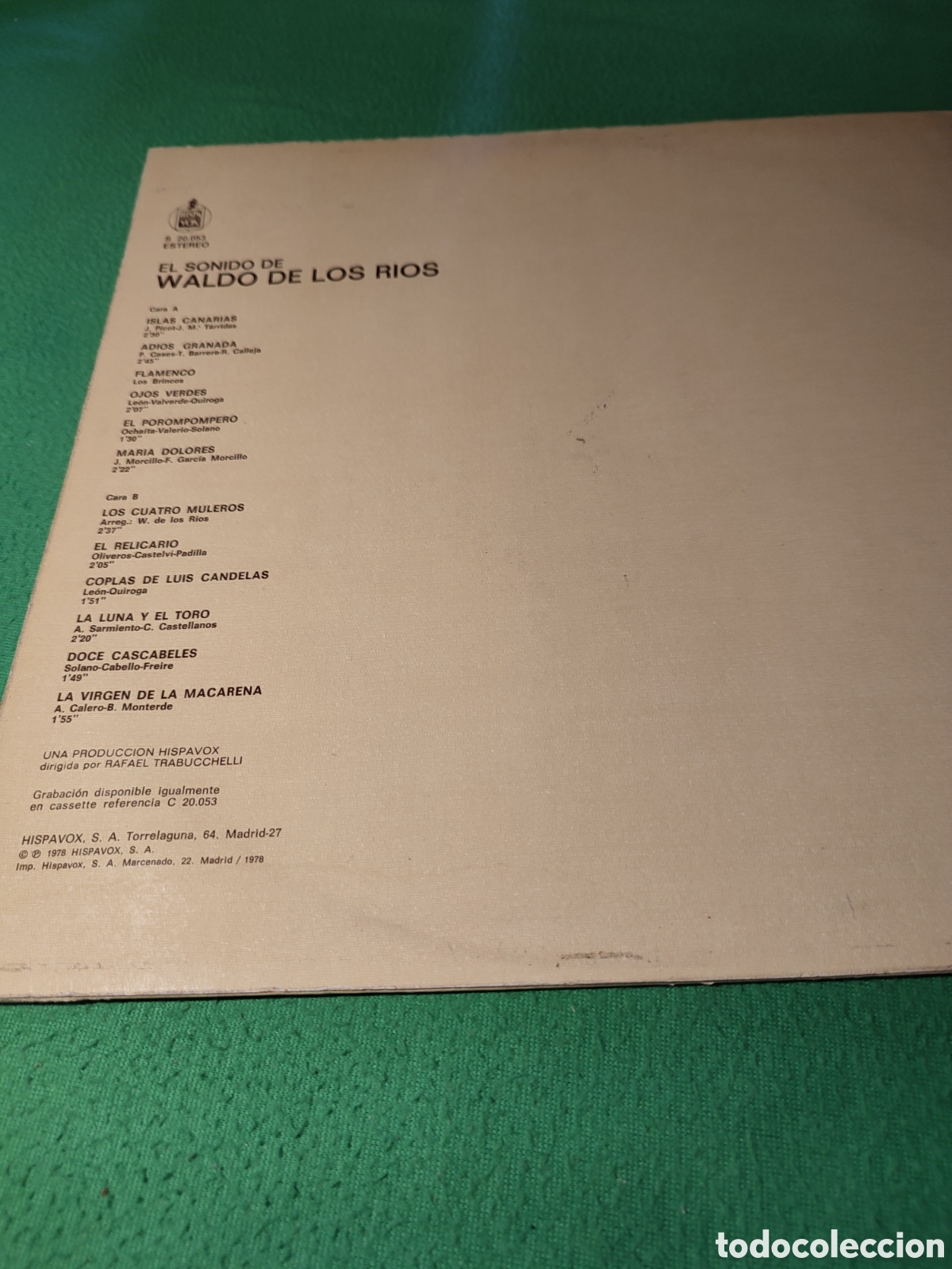 Discos de vinilo: Waldo de los R&iacute;os - El sonido de.. - Foto 2