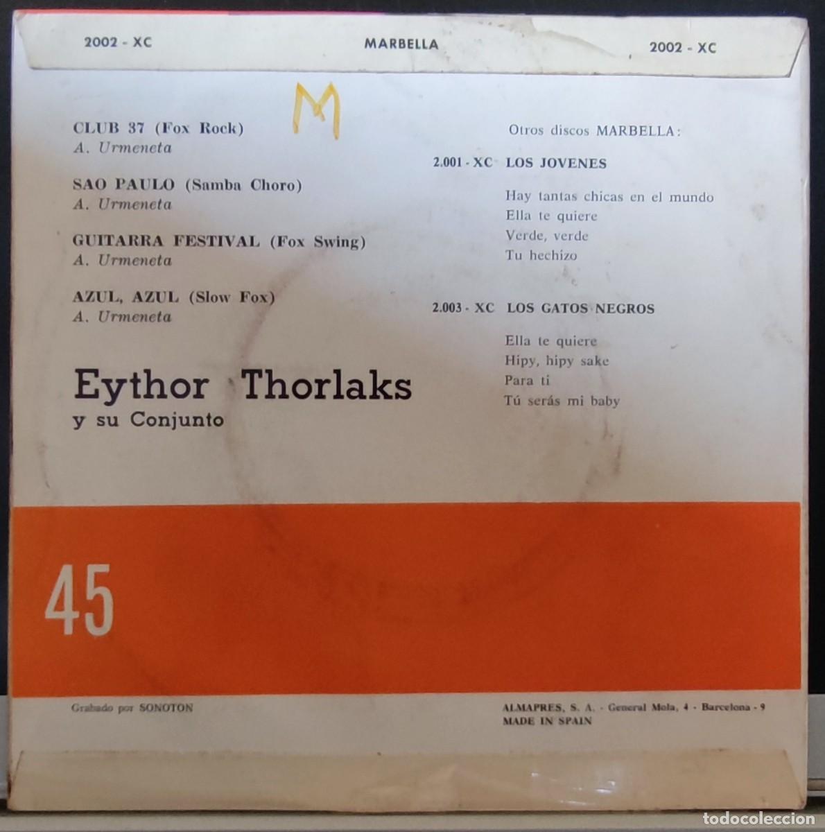 Discos de vinilo: EYTHOR TORLAKS Y SU SEXTETO - Foto 2