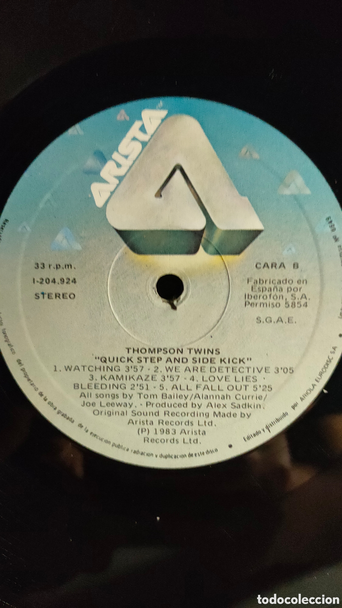 Discos de vinilo: Thompson Twins &ndash; Quick Step & Side Kick ..1983 original Spain LP disco de vinilo - Foto 3