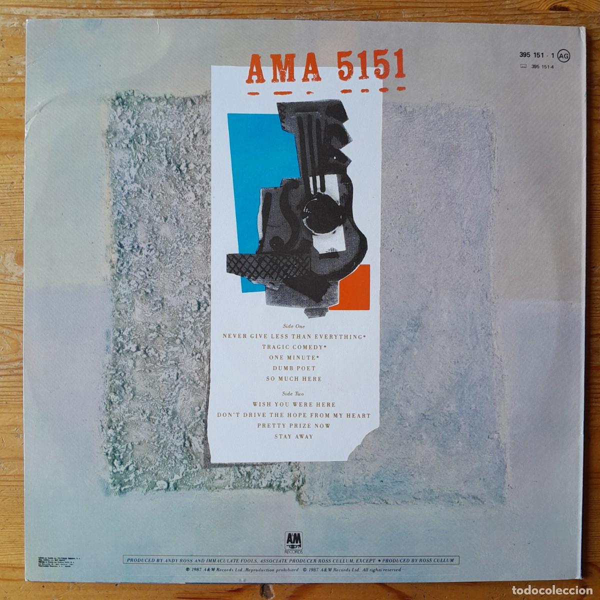 Discos de vinilo: IMMACULATE FOOLS : DUMB POET [A&M - ESP 1987] LP - Foto 2