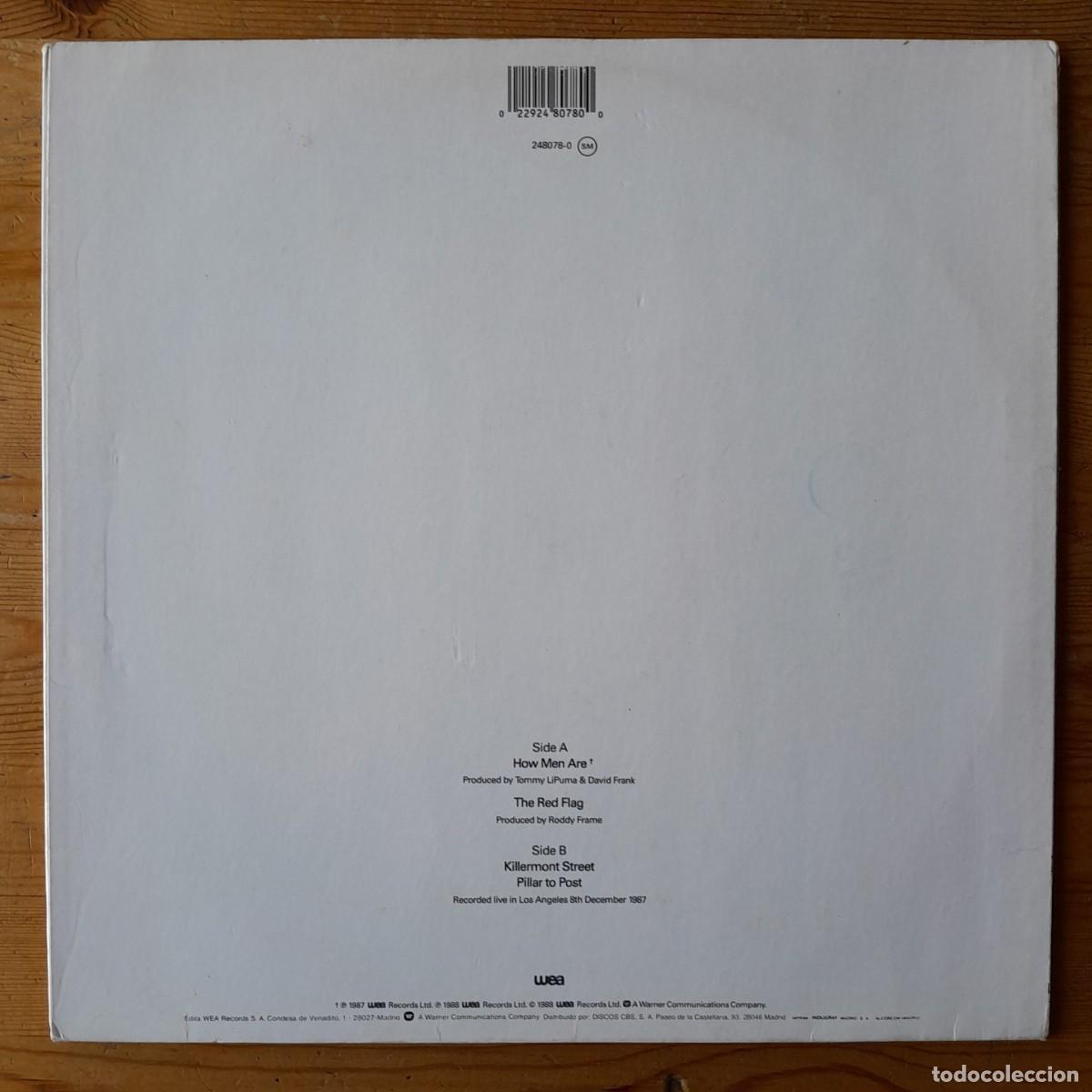 Discos de vinilo: AZTEC CAMERA : HOW MEN ARE [WEA - ESP 1987] 12&rdquo; - Foto 2