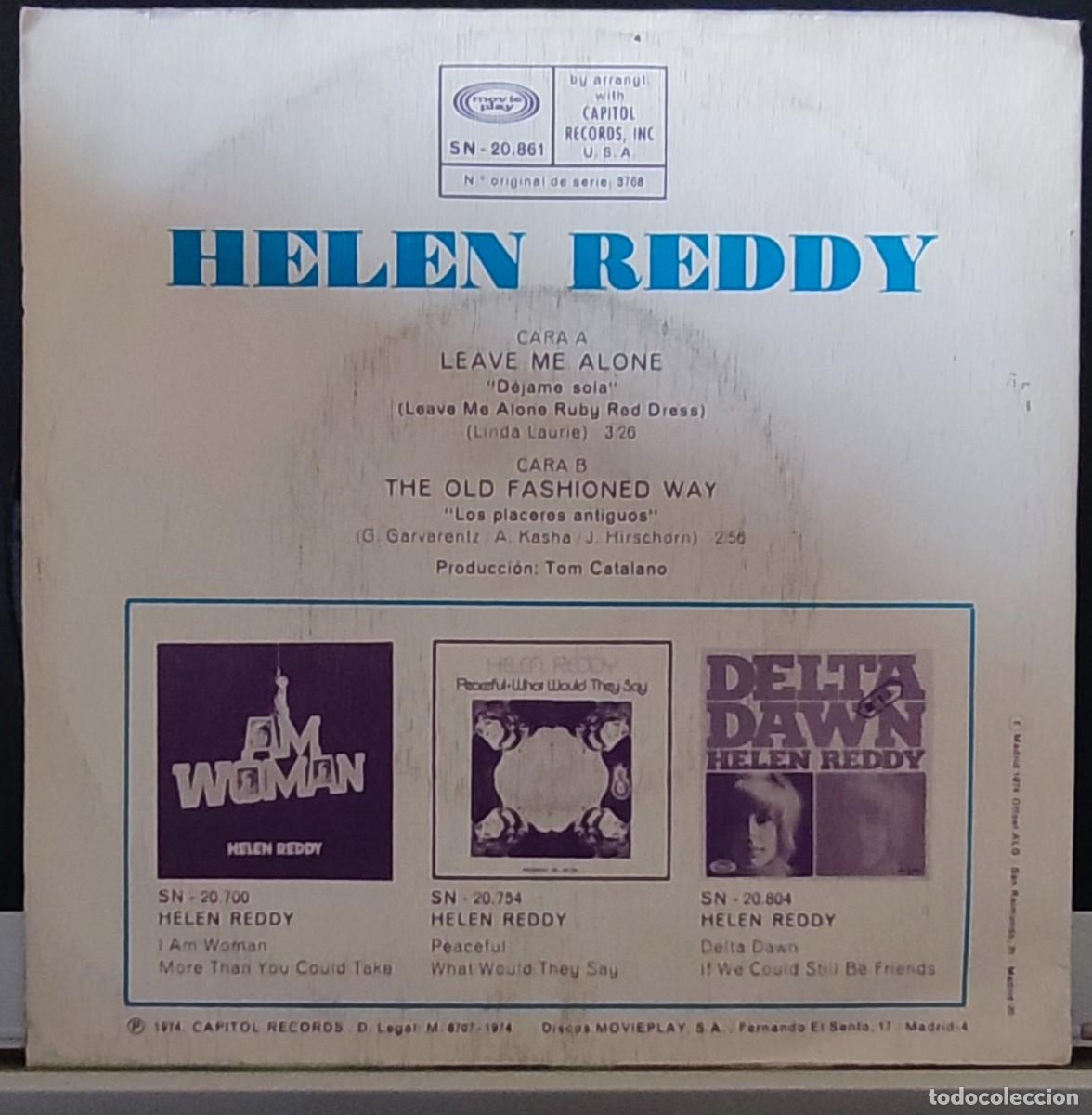 Discos de vinilo: HELEN REDDY - SINGLE - Foto 2