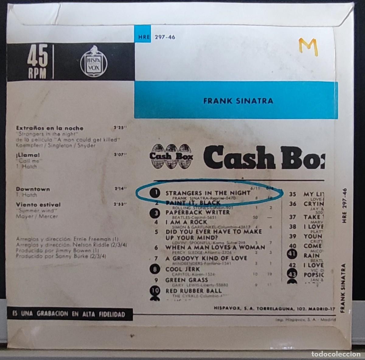 Discos de vinilo: FRANK SINATRA - 4 CANCIONES - Foto 2