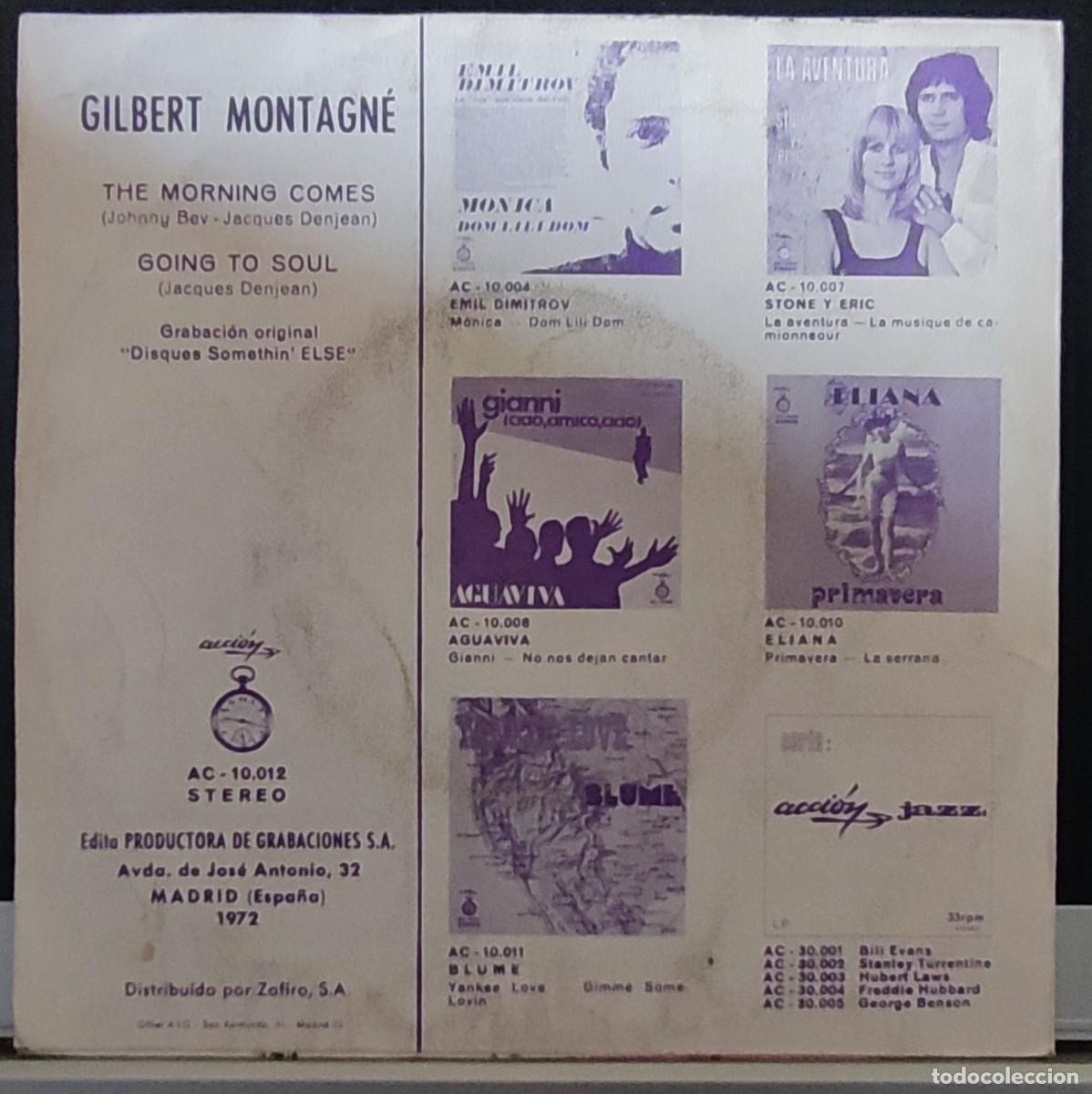 Discos de vinilo: GILBERT MONTAGNE - SINGLE - Foto 2