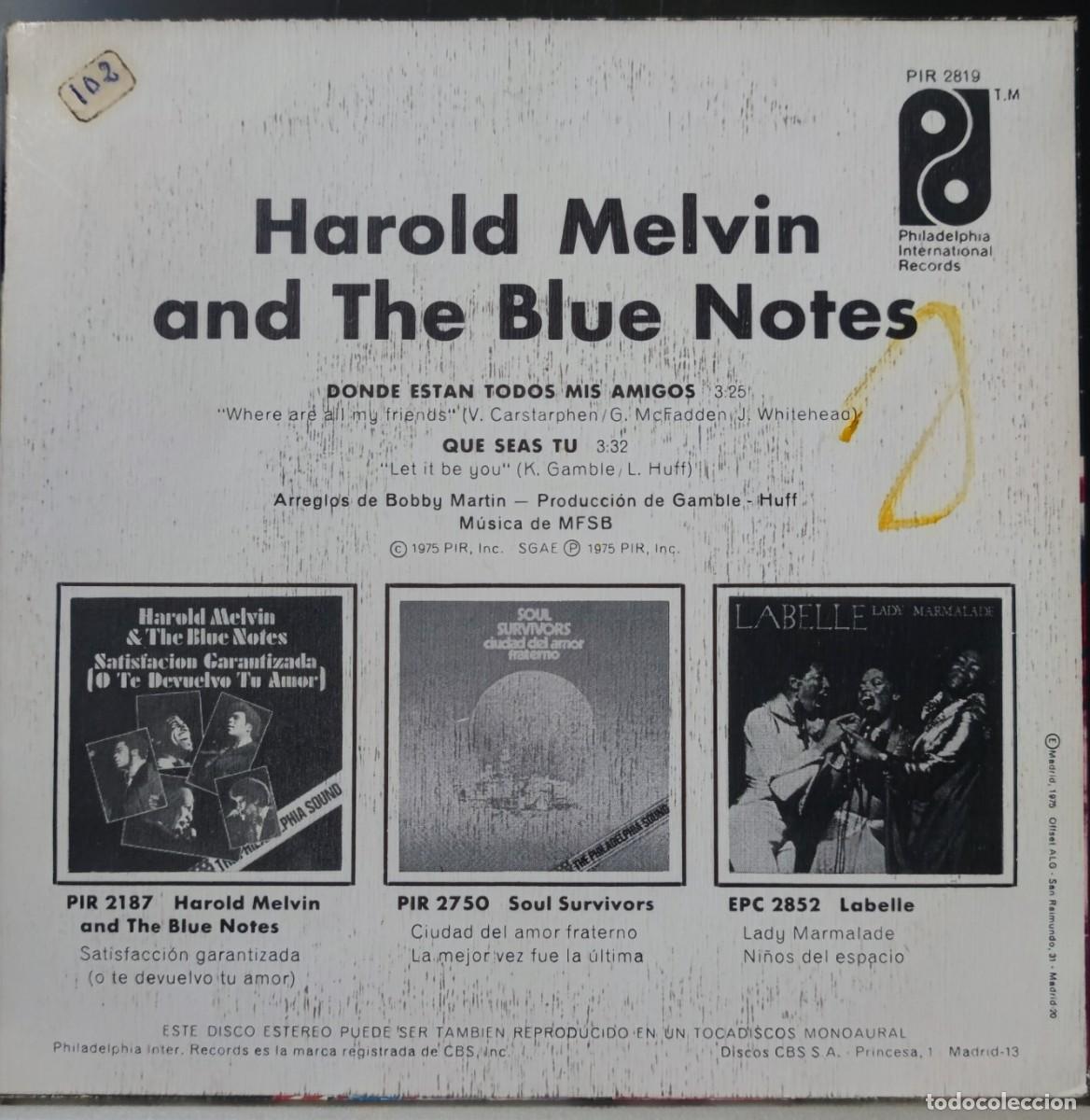 Discos de vinilo: HAROLD MELVIN & THE BLUE NOTES - Foto 2