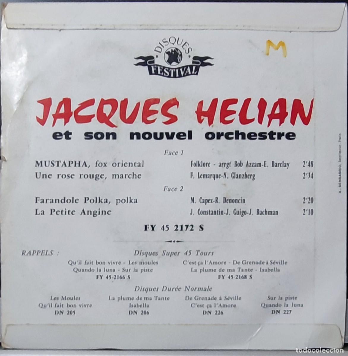 Discos de vinilo: JACQUES HELIAN - ET SON NOUVEL ORCHESTRE - Foto 2
