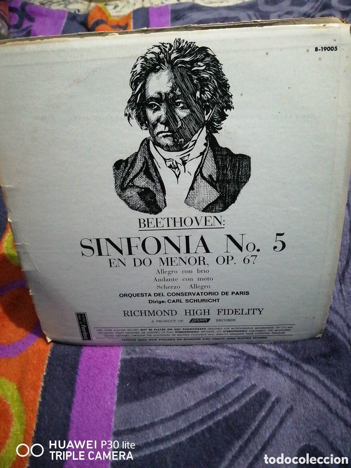 Discos de vinilo: BEETHOVEN SYNPHONY 5 Disco de Vinyl - Foto 2