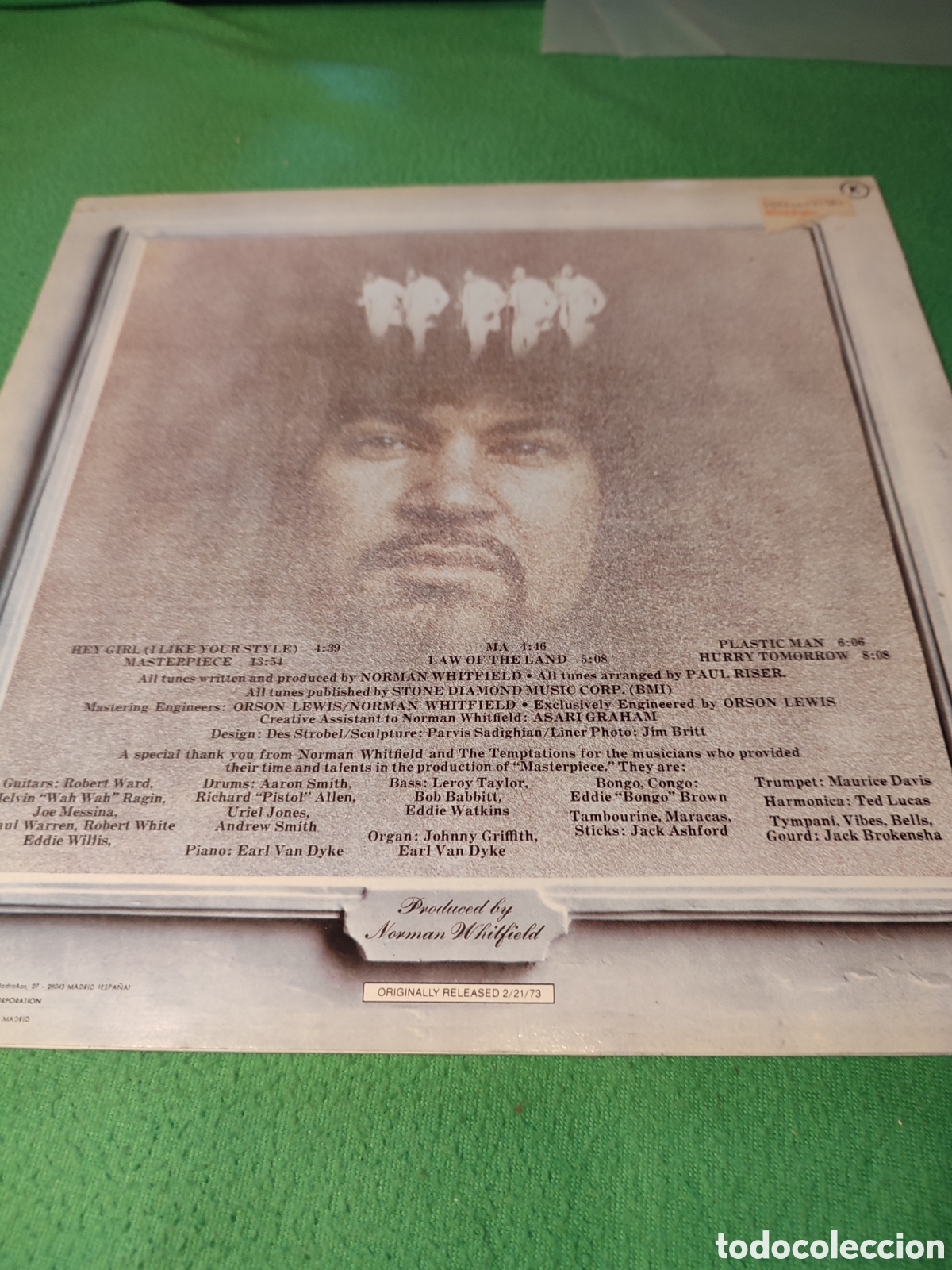 Discos de vinilo: The Temptations - Masterpiece - Foto 2