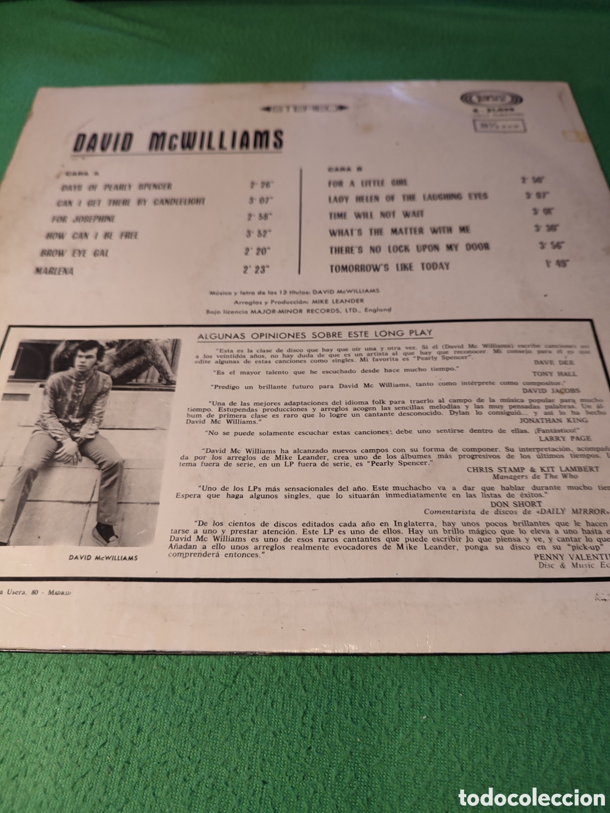 Discos de vinilo: David McWilliams - Same - Foto 2