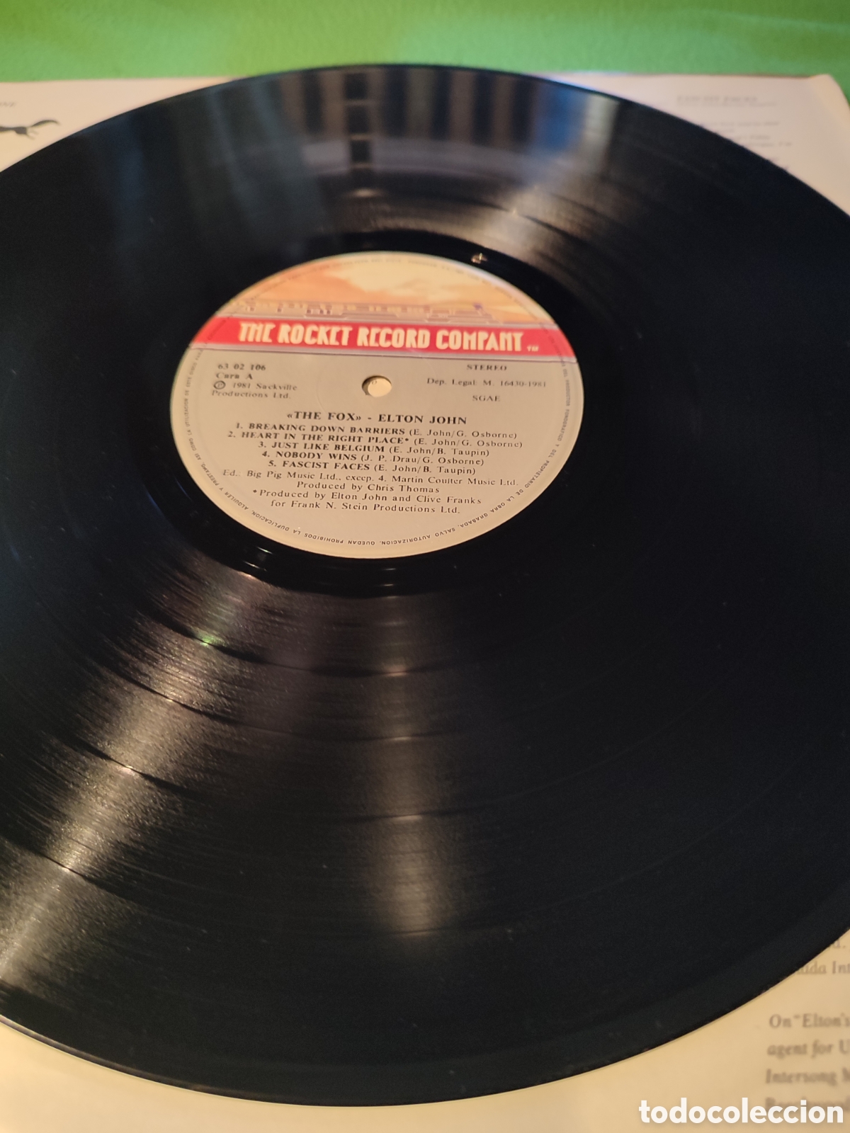 Discos de vinilo: Elton John - The Fox Vinilo Lp - Foto 3
