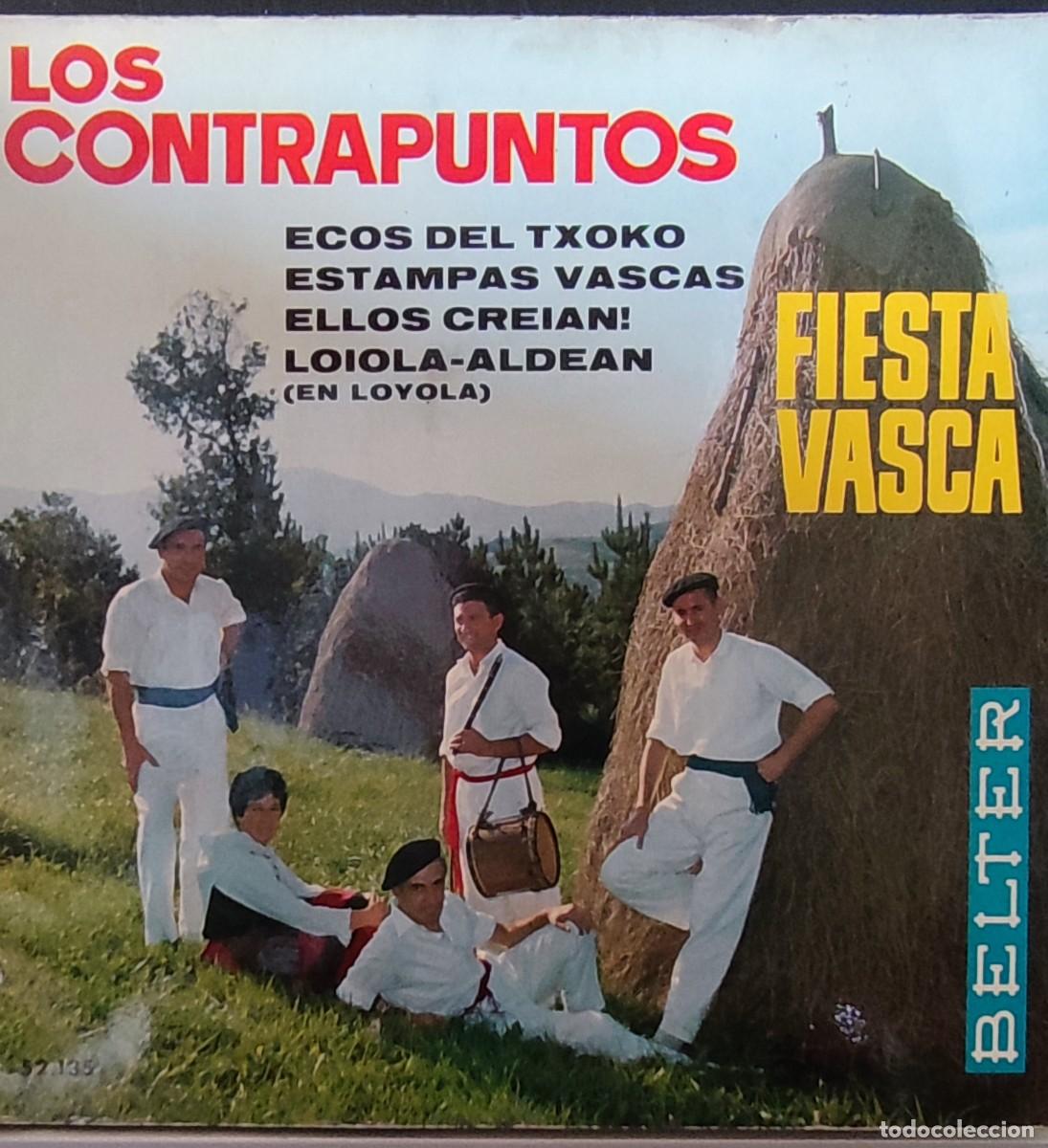Discos de vinilo: LOS CONTRAPUNTOS - FIESTA BASCA - Foto 1