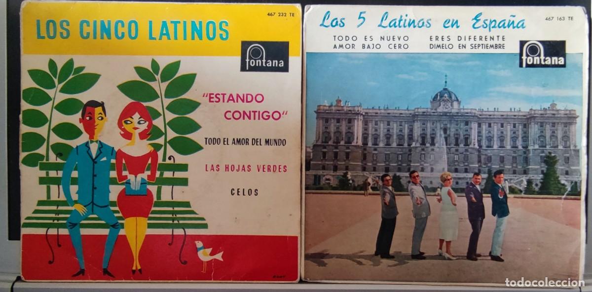 Discos de vinilo: LOS CINCO LATINOS - ESTANDO CONTIGO- 2 DISCOS - Foto 1