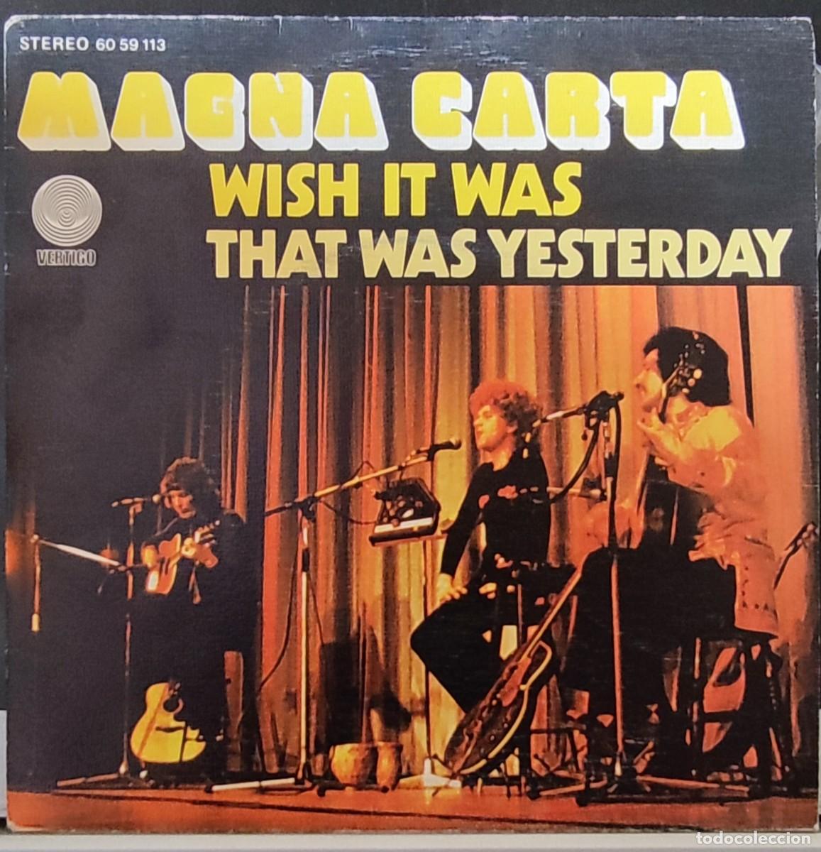 Discos de vinilo: MAGNA CARTA - WISH IT WAS - Foto 1