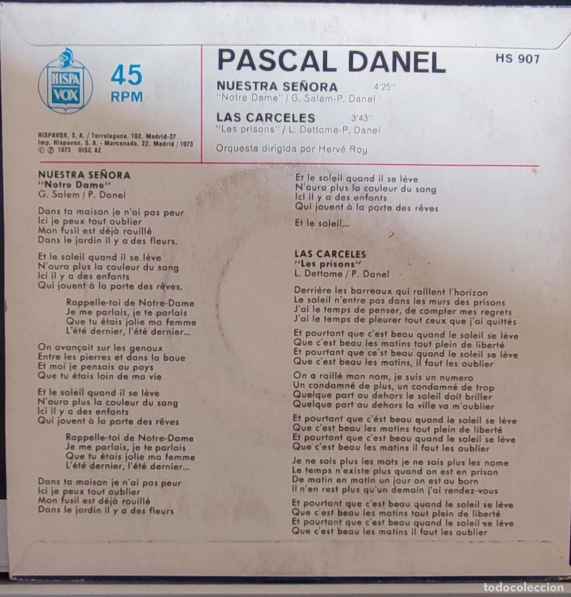 Discos de vinilo: PASCAL DANEL - NOTRE DAME - Foto 2