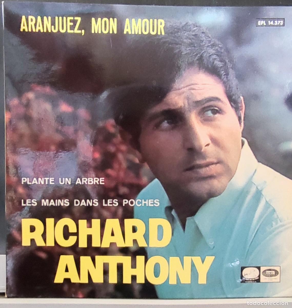Discos de vinilo: RICHARD ANTHONY - ARANJUEZ MON AMOUR - Foto 1