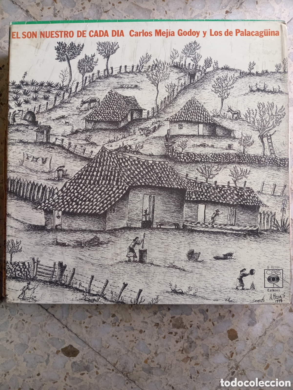 Disques de vinyle: LP CARLOS MEJIA GODOY Y LOS PALACAGUINA EL SON NUESTRO DE CADA DIA PORTADA DOBLE ESPA&Ntilde;A 1977