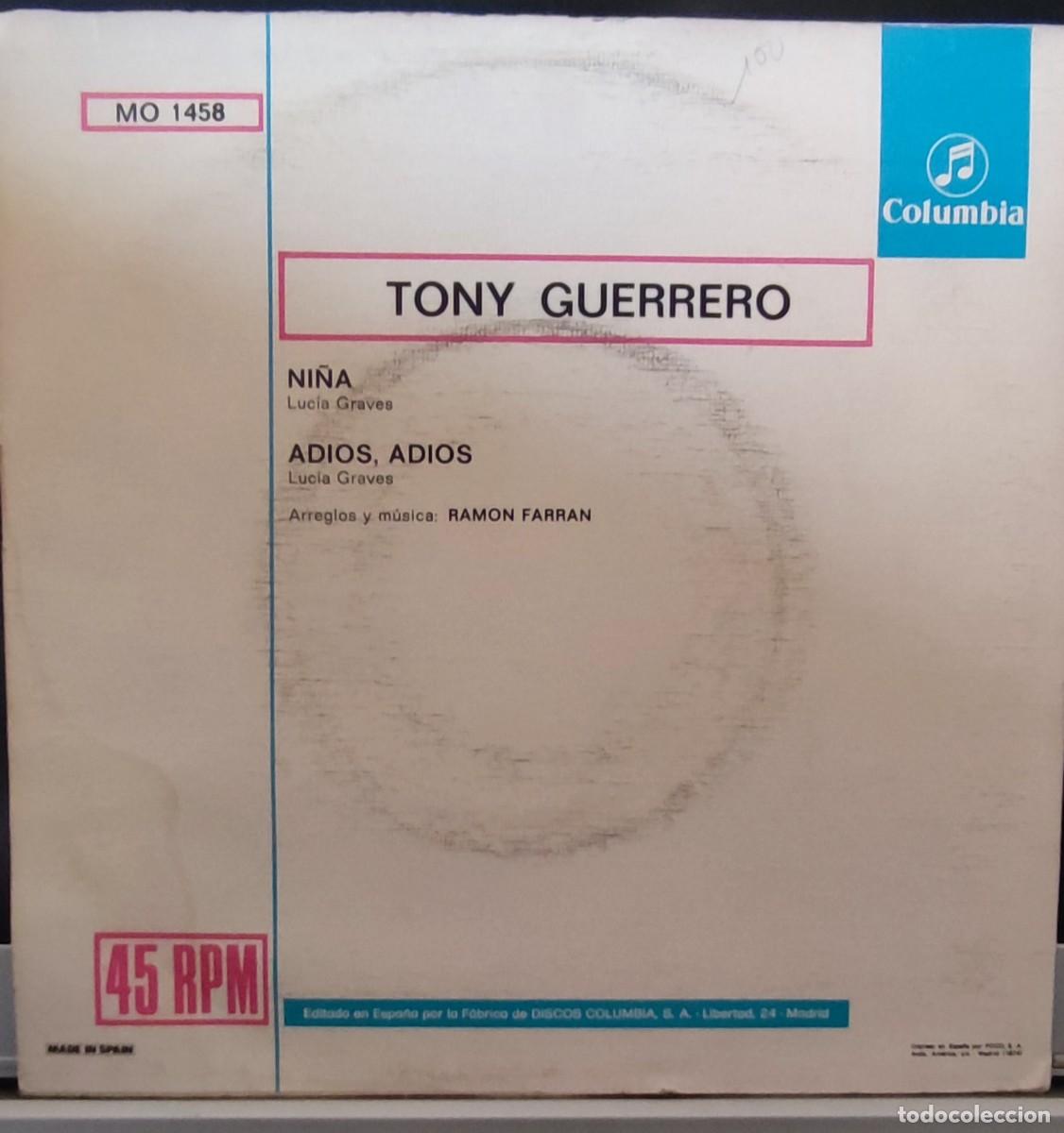 Discos de vinilo: TONY GUERRERO - NI&Ntilde;A - Foto 2