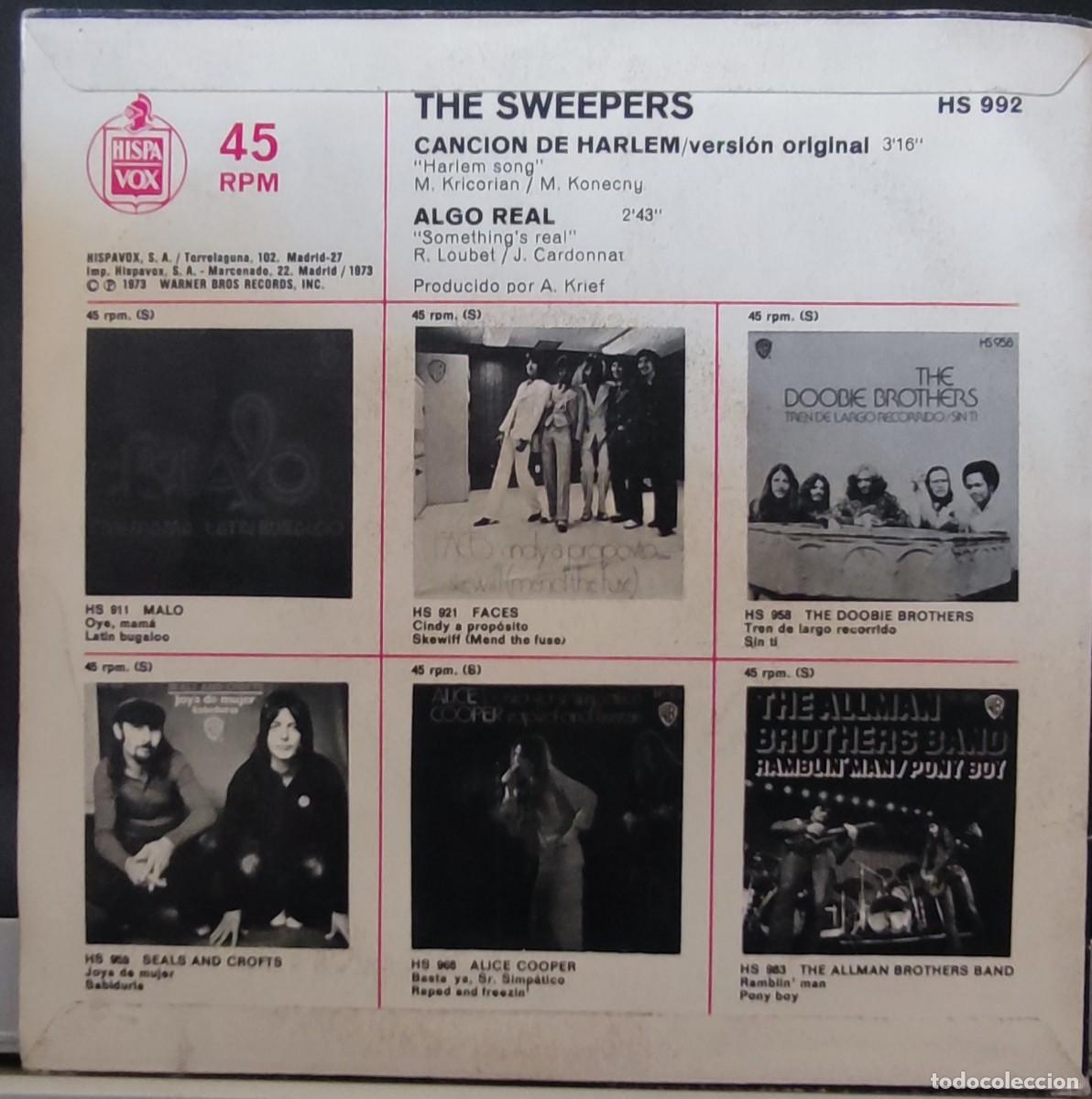Discos de vinilo: THE SWEEPERS - HARLEM SONG - Foto 2