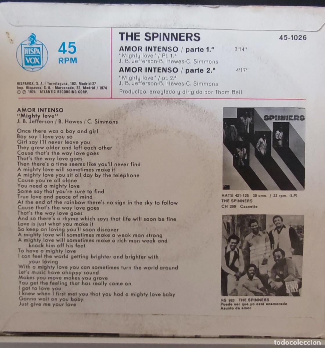 Discos de vinilo: THE SPINNERS - MIGHTY LOVE - Foto 2