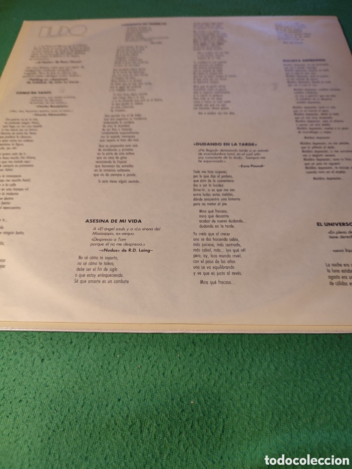 Discos de vinilo: Luis Eduardo Aute - Nudo - Foto 2