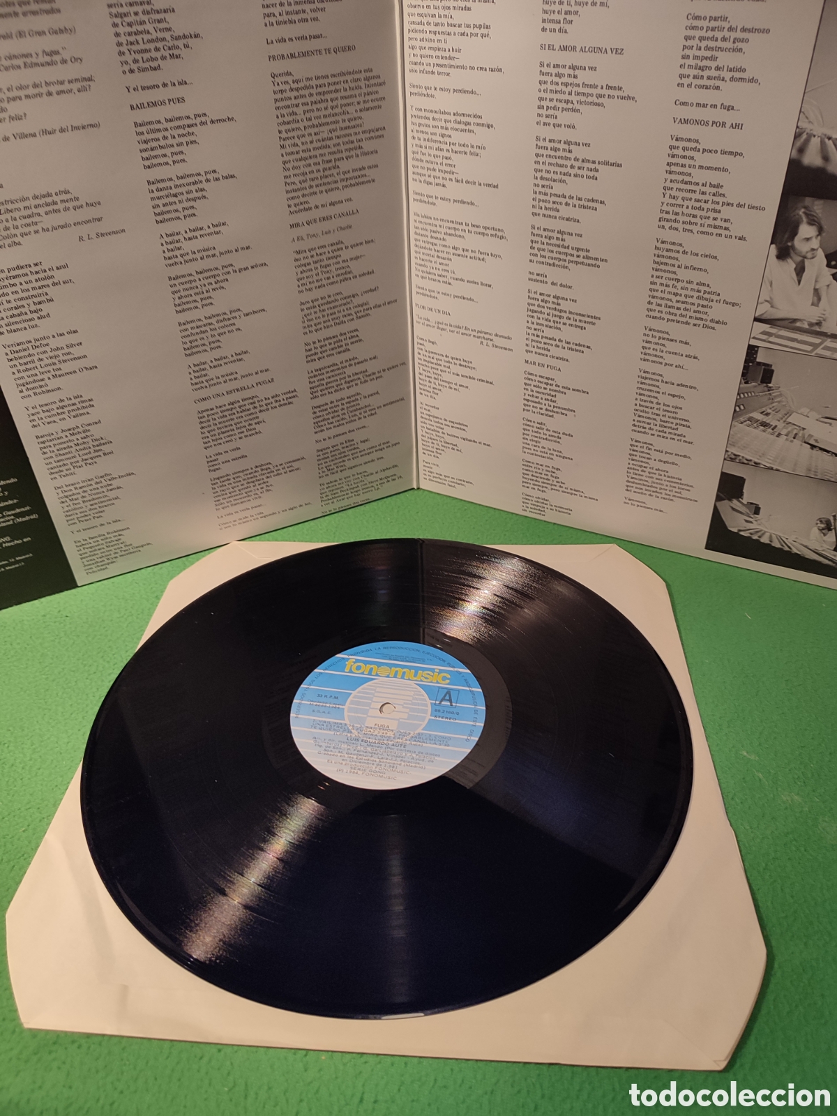 Discos de vinilo: Luis Eduardo Aute - Fuga - Foto 2