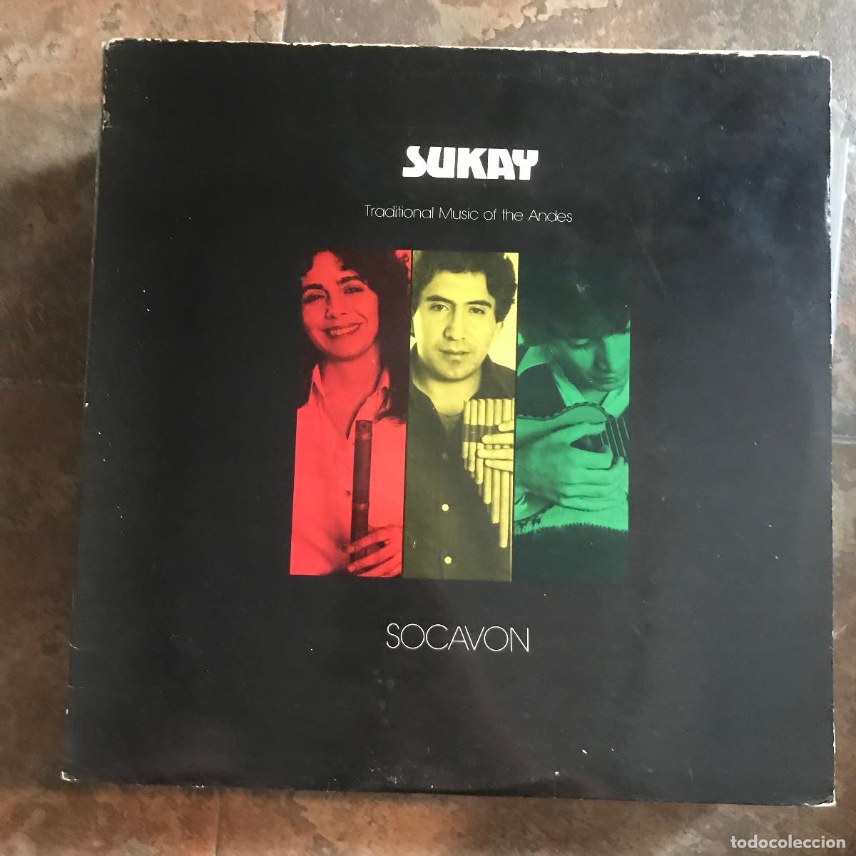 Disques de vinyle: SUKAY - SOCAV&Oacute;N - LP FLYING FISH USA 1985 - TRADITIONAL MUSIC OF THE ANDES