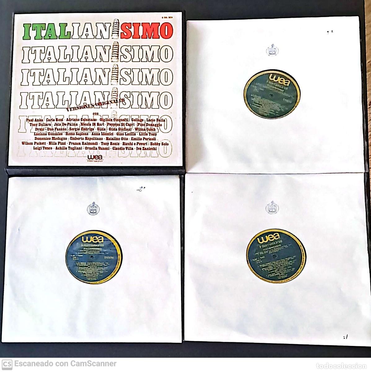 Discos de vinilo: Various &lrm;&ndash; Italianisimo caja con tres discos - Foto 3